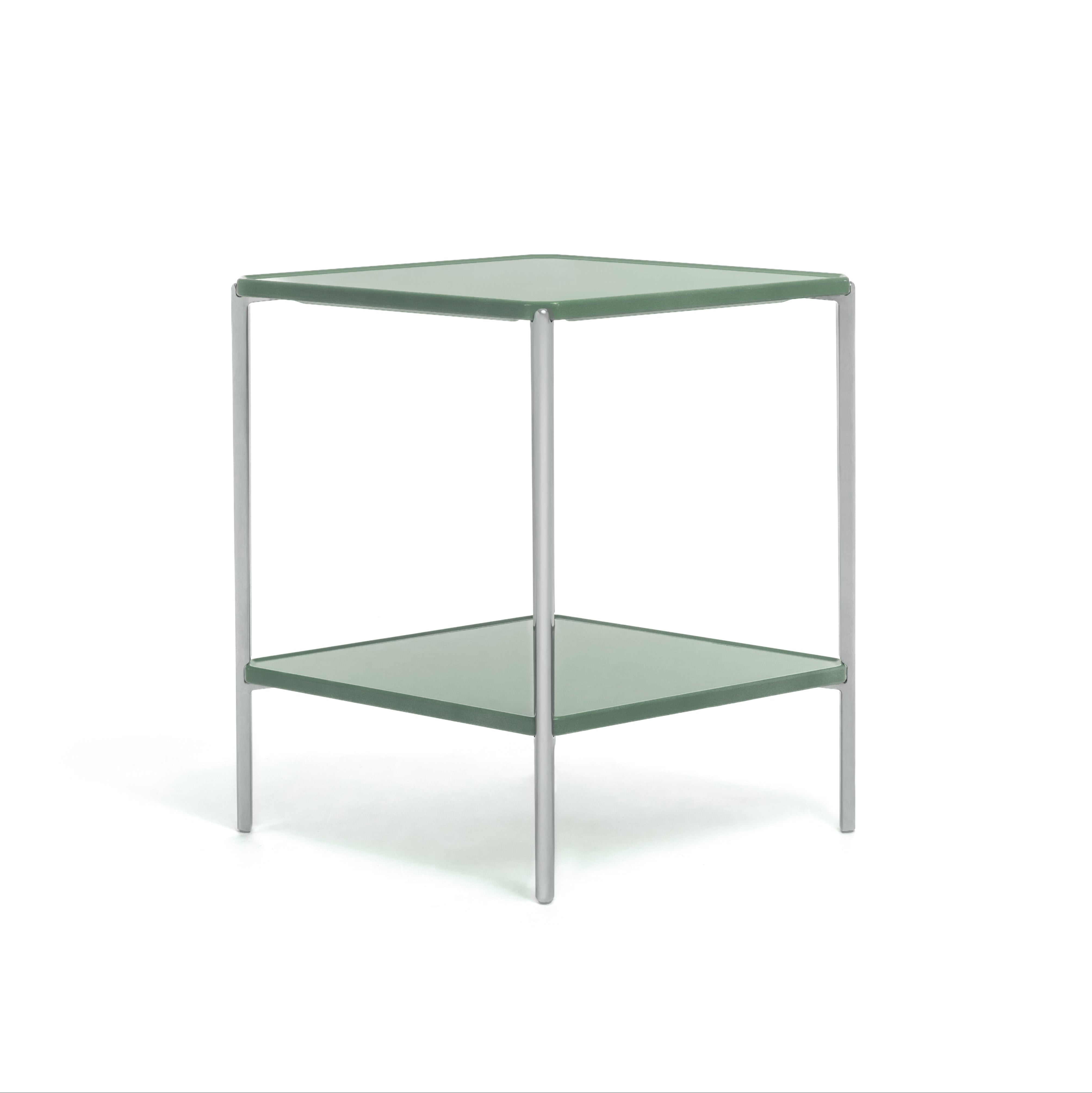 TAMBOUR shelf green concrete