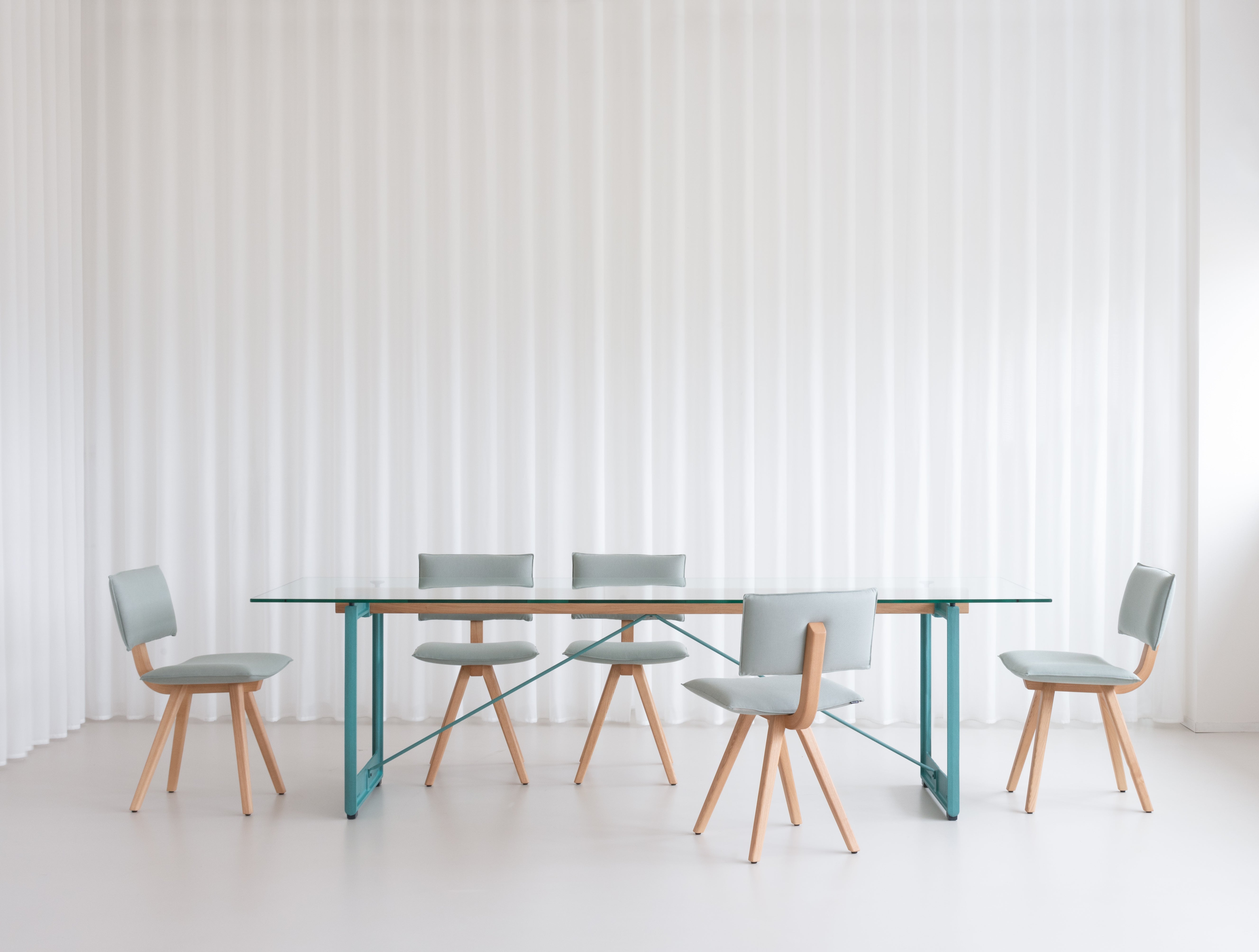 Tafel BRUT turquoise basis