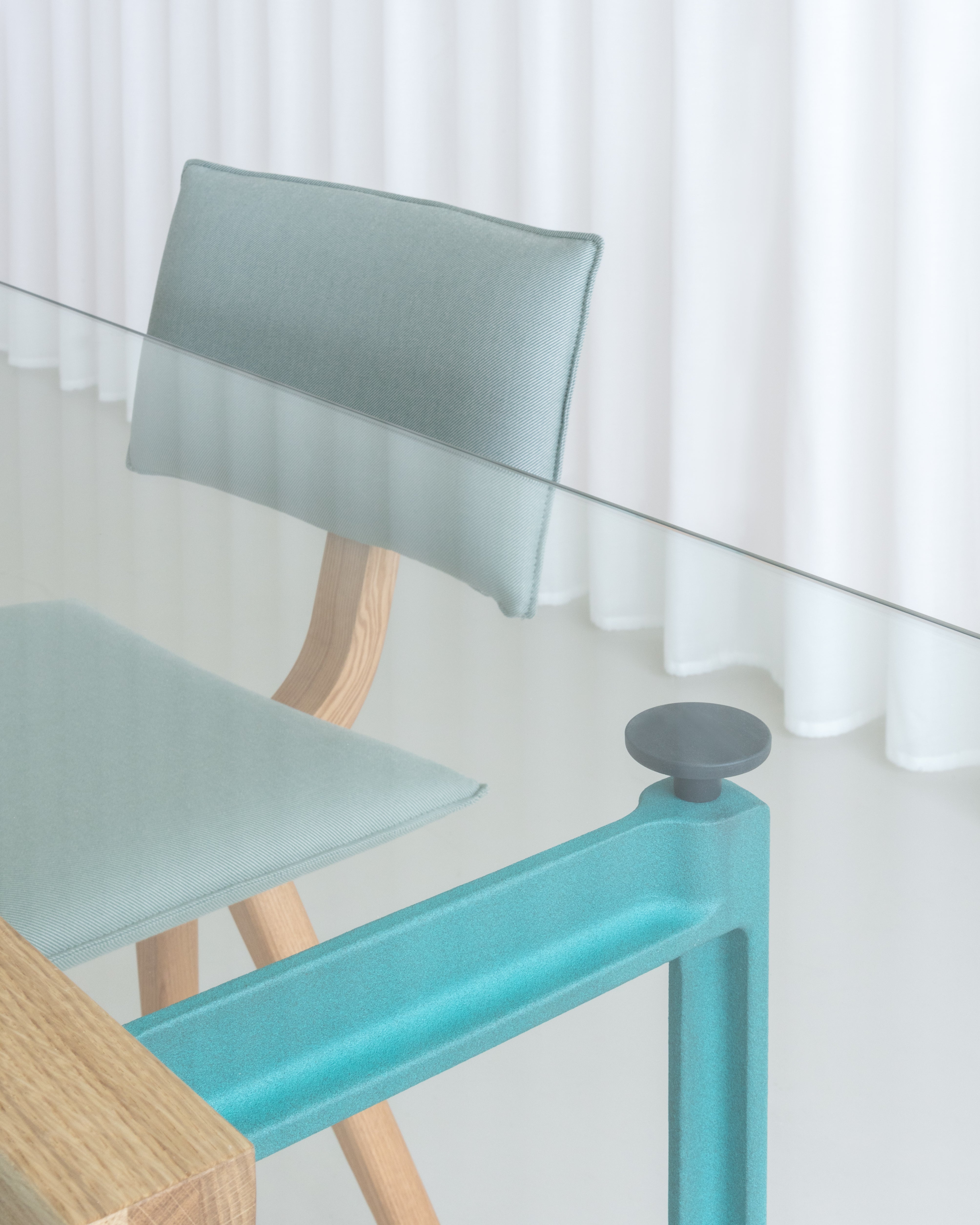Tafel BRUT turquoise basis