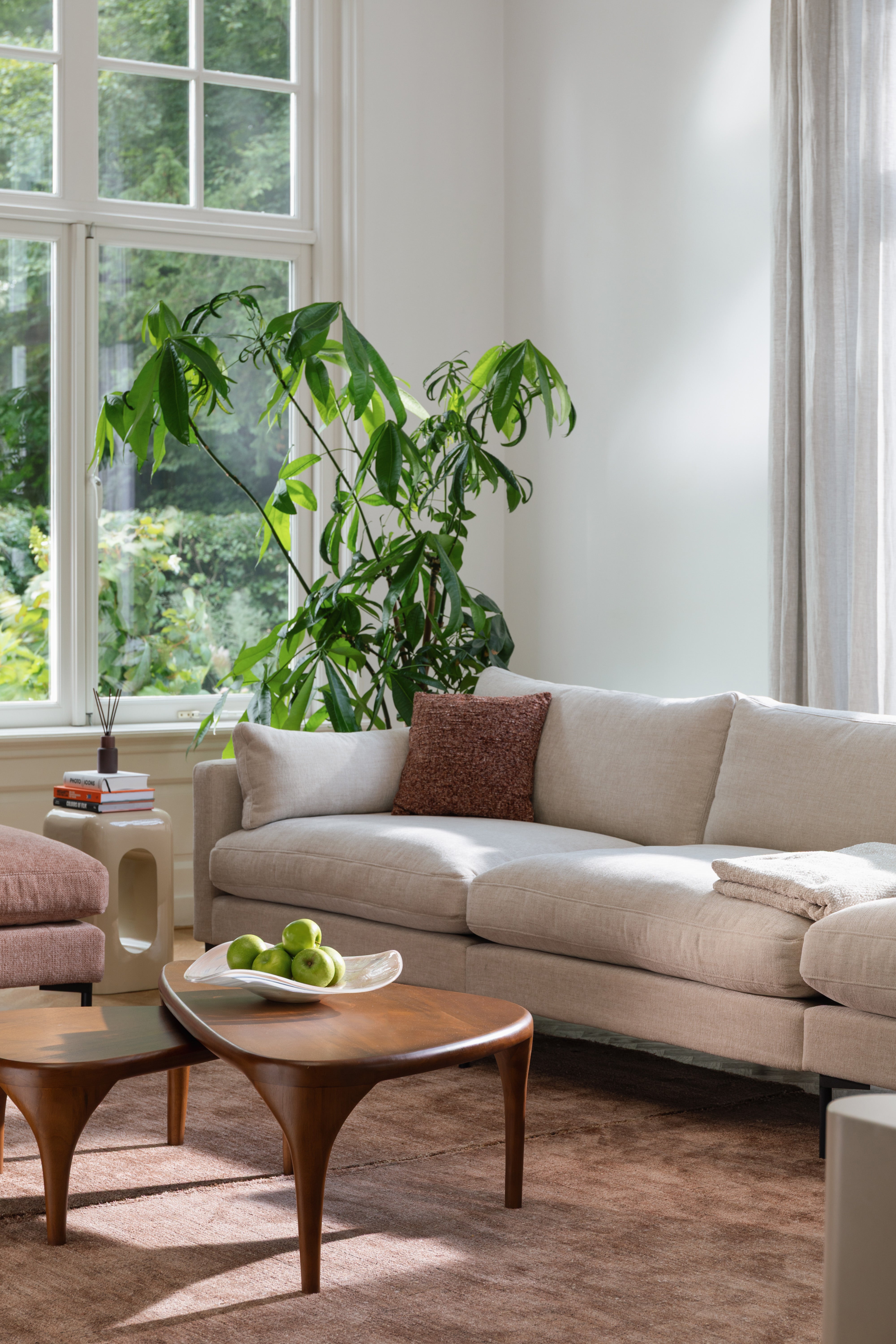 Misa aus Glas MARIA weiß mit Rosa