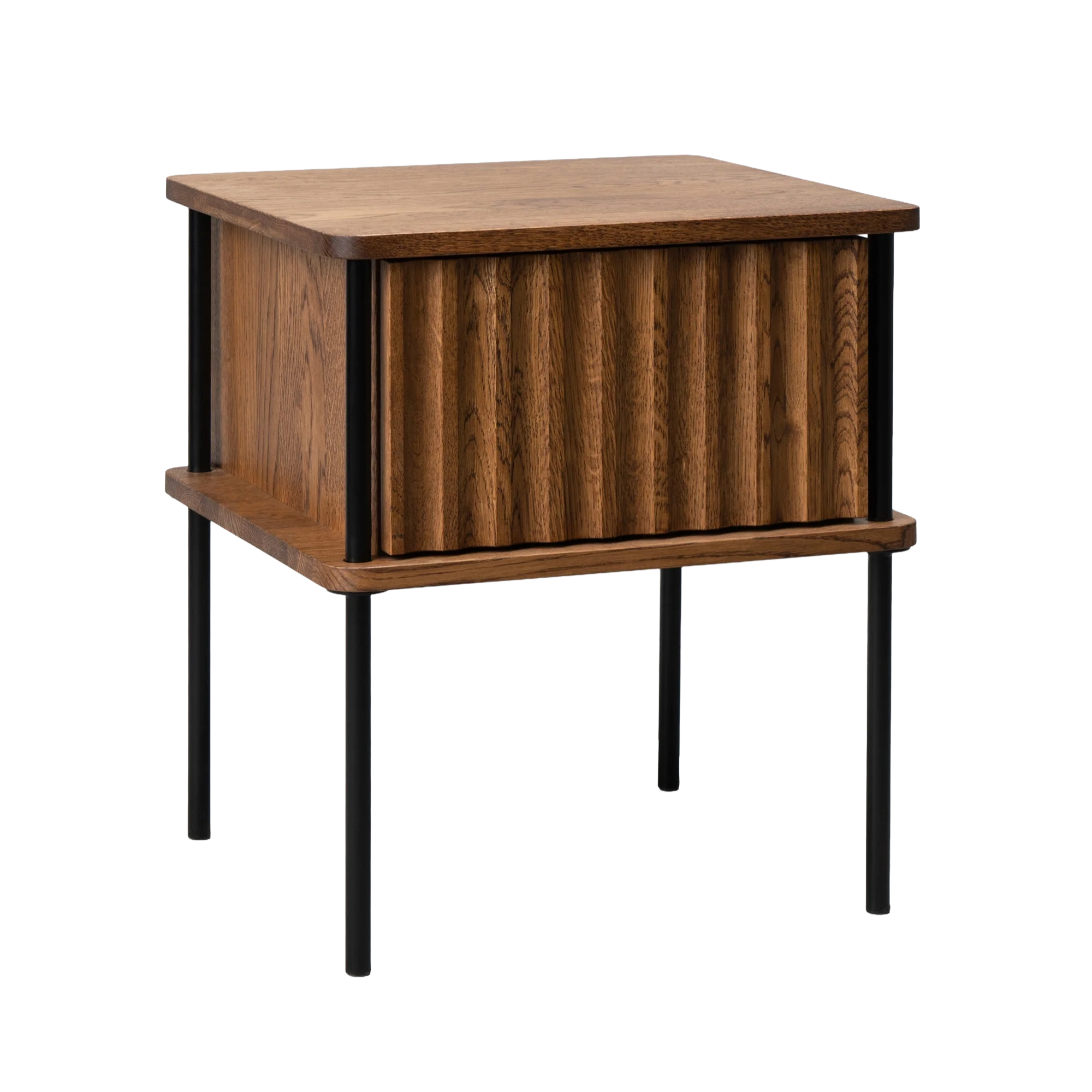 Nachttisch MAYA dunkles Eichenholz