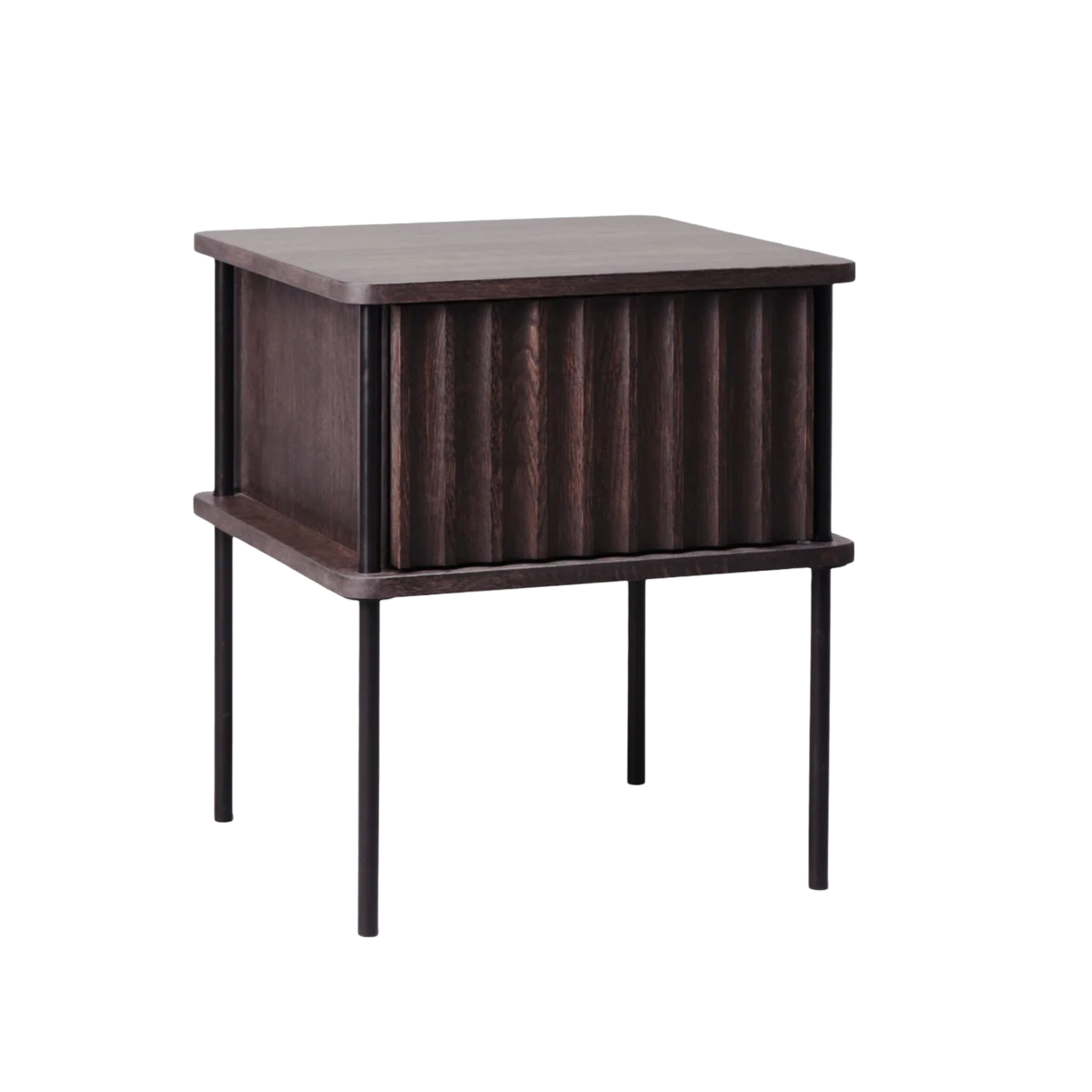 Nachttisch MAYA aus Eichenholz in Ebenholz