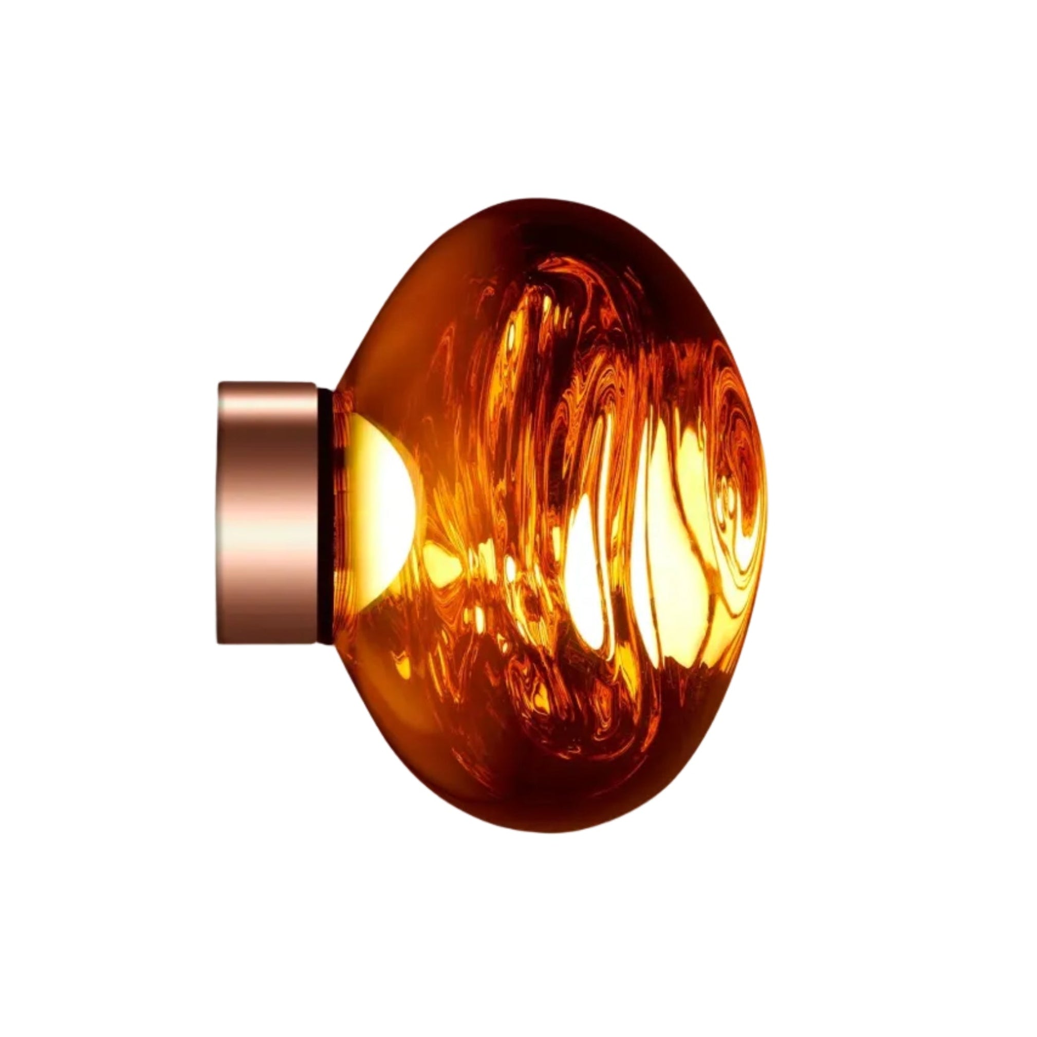 Wandlamp MELT koperkleurig