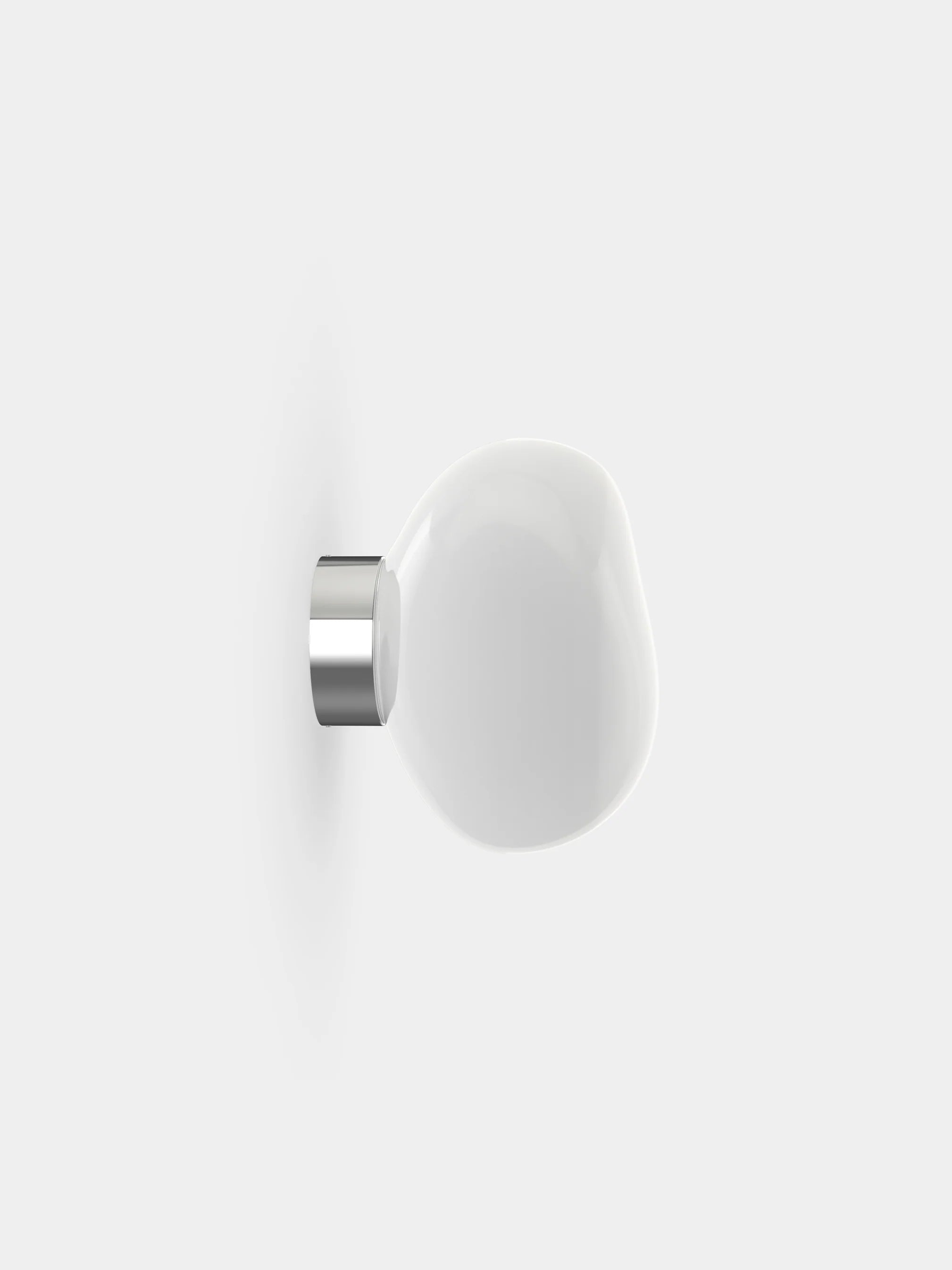 Melt wall lamp with a silver finish