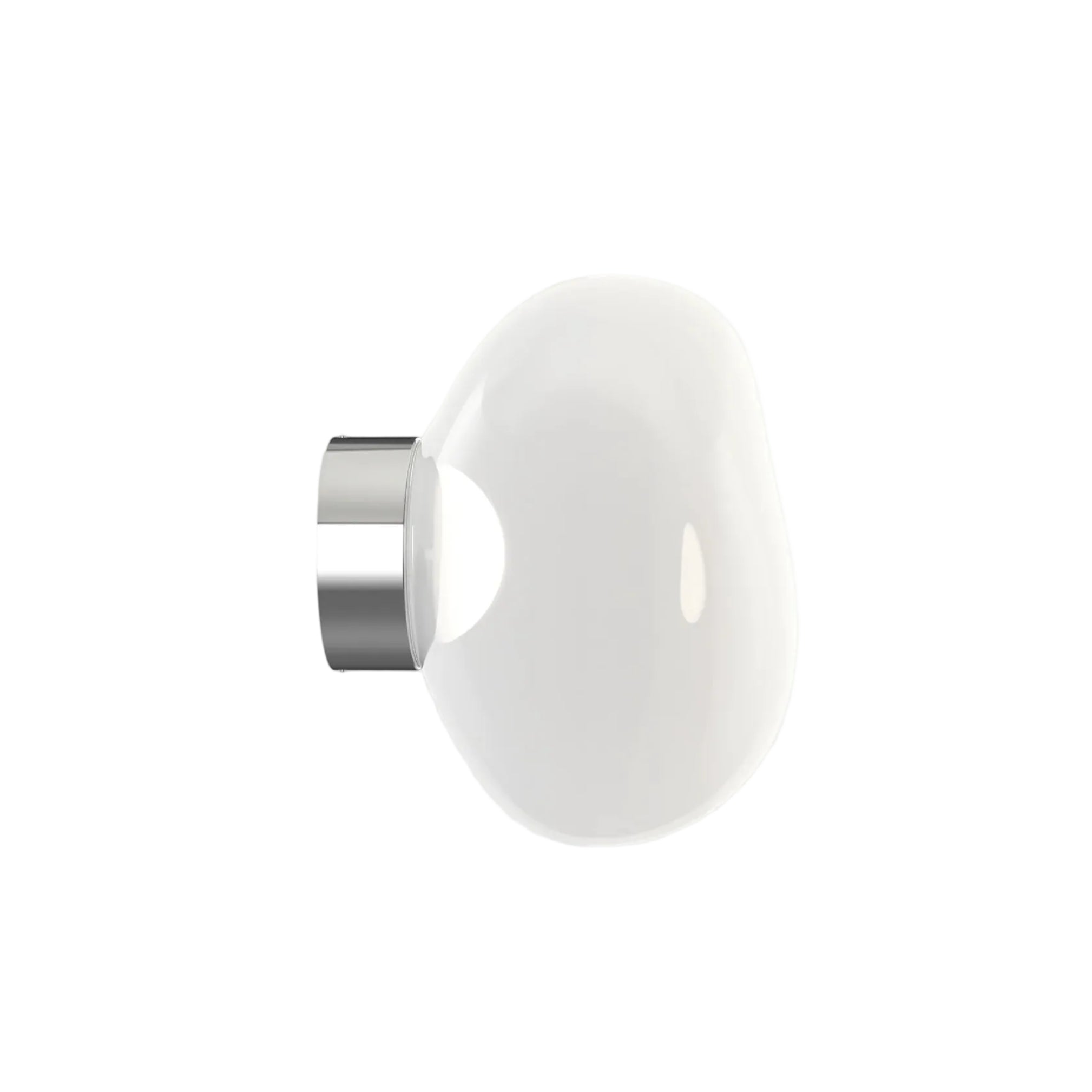 Melt wall lamp with a silver finish