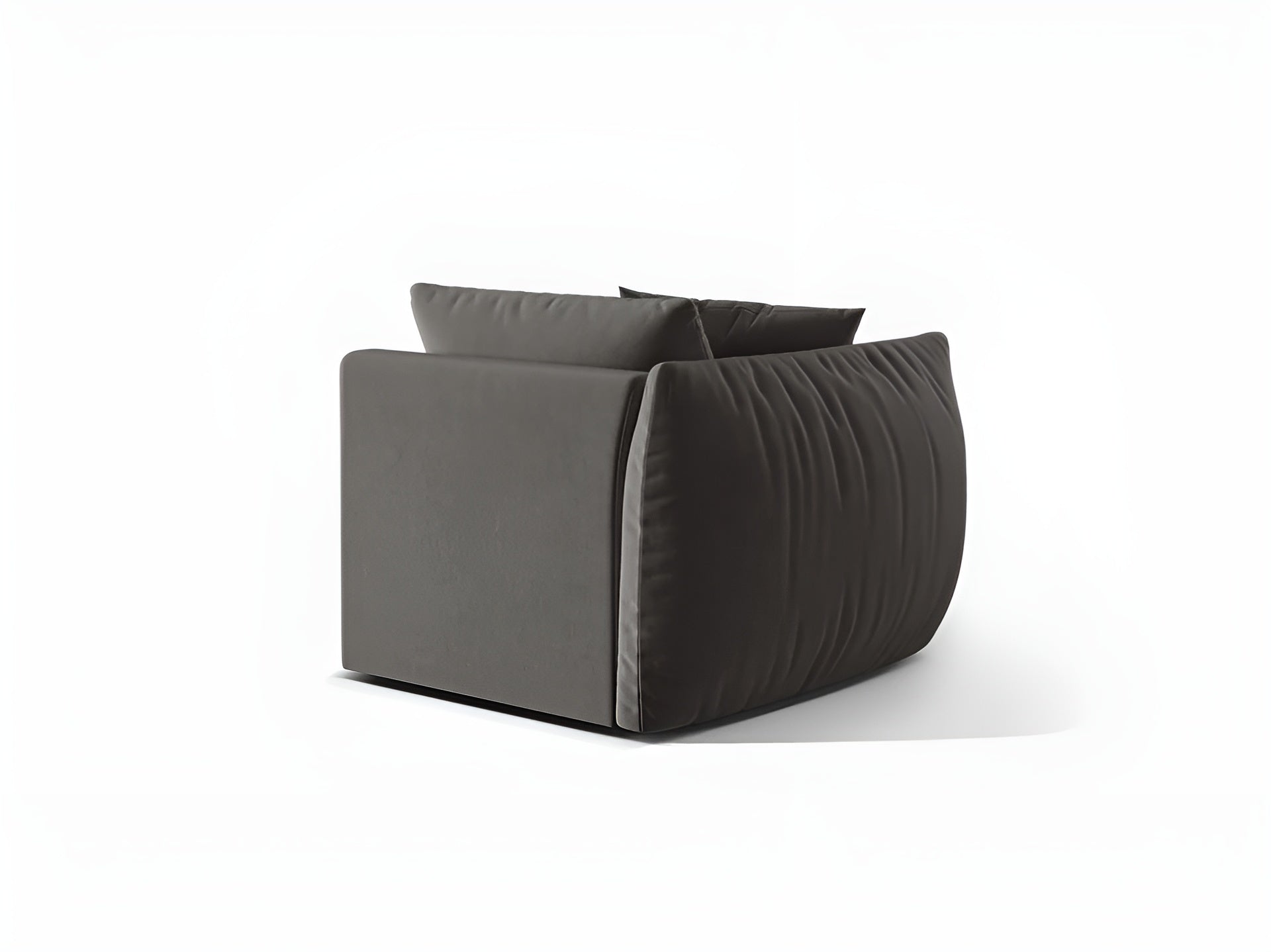 CHRIS Velvet Modular Sofa - Left Element Dark Gray