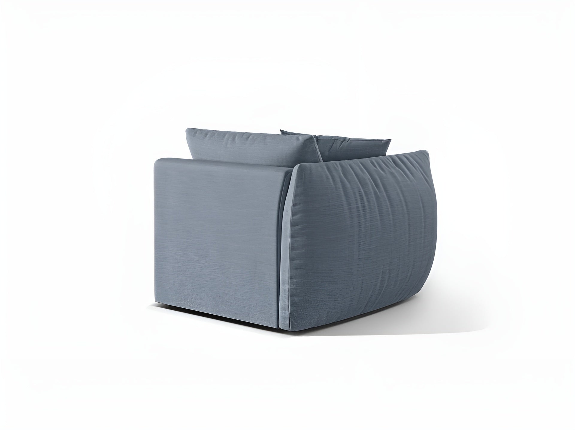 Modulaire bank CHRIS - linker element lichtblauw chenille