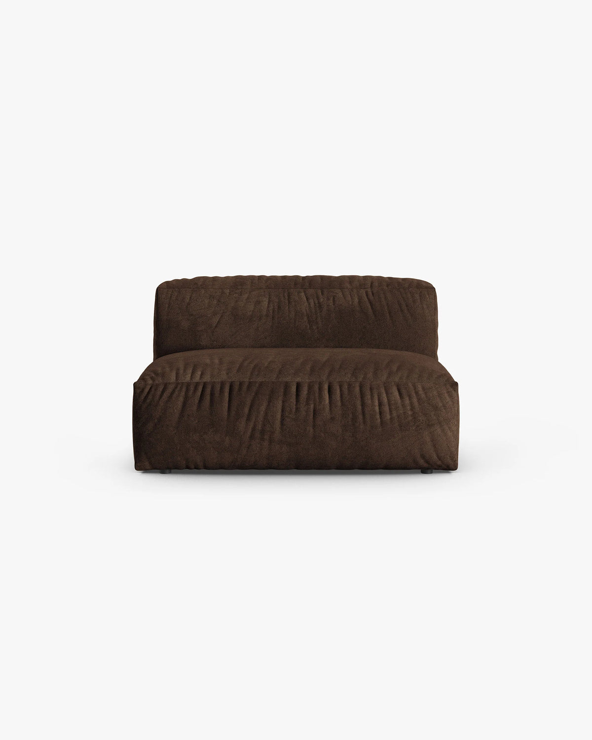 Velvet modulaire bank MARTINA XL - middenmodule chocolade