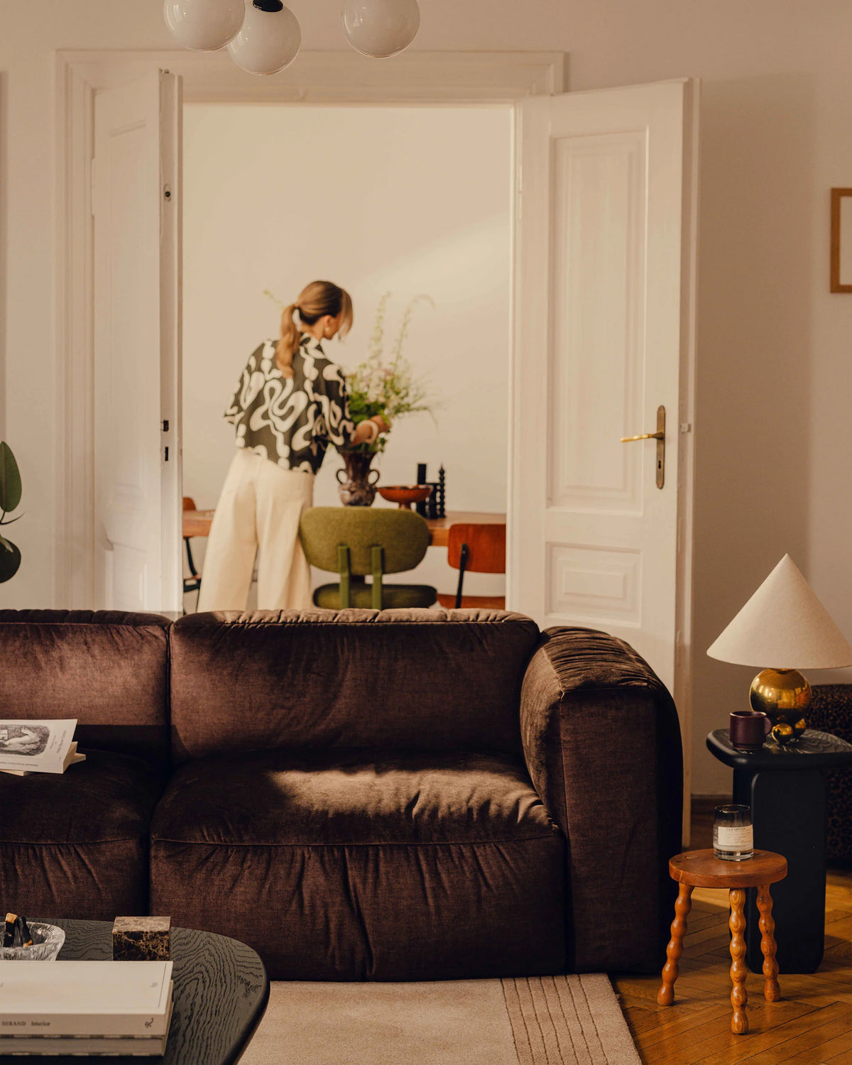 Modulaire bank MARTINA XL - hoekmodule beige boucle