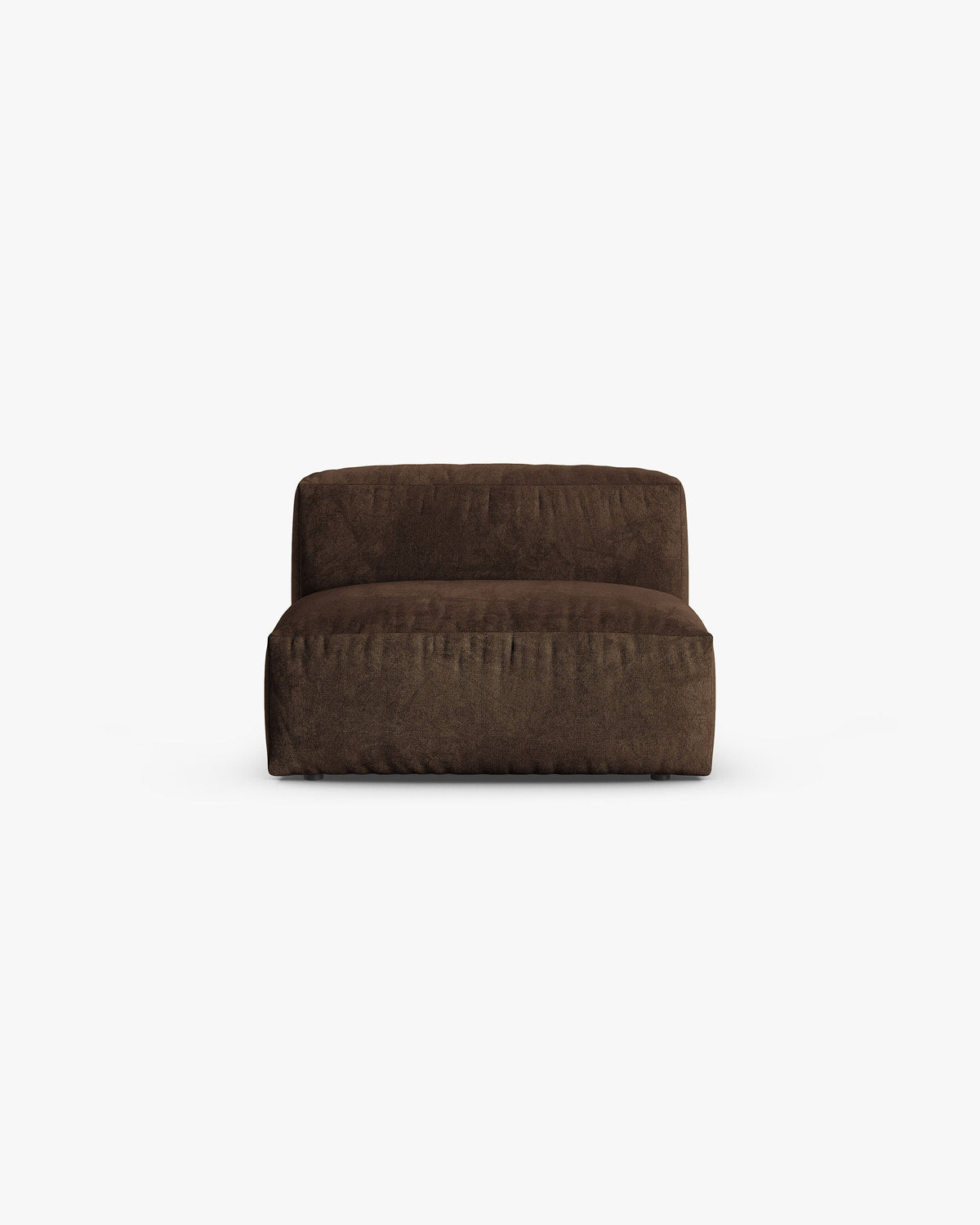 Fauteuil / fluwelen module MARTINA XL chocolade