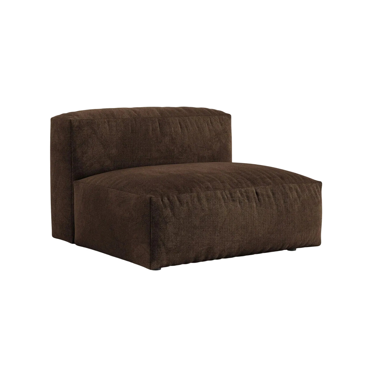 Fauteuil / fluwelen module MARTINA XL chocolade