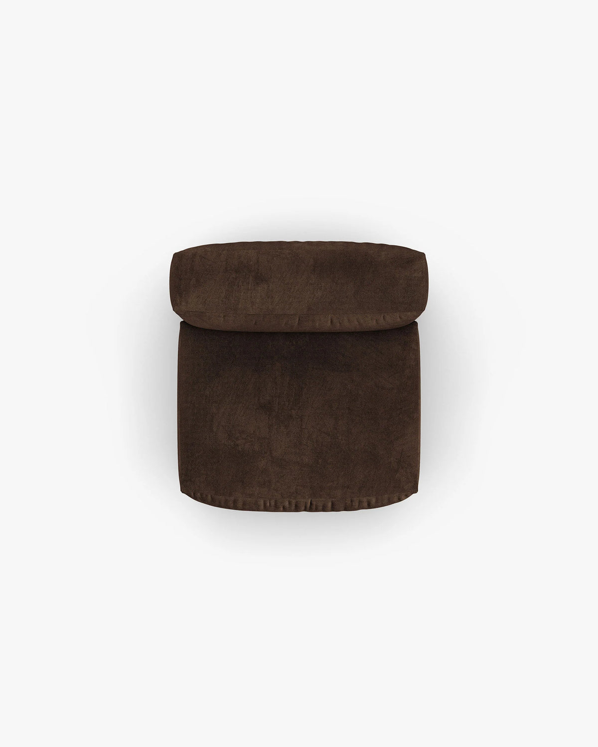 Fauteuil / fluwelen module MARTINA XL chocolade