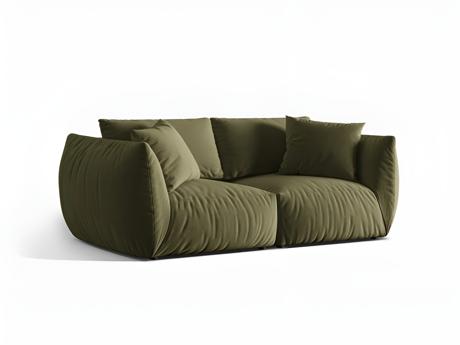 CHRIS Light Green Velvet 3-Seater Sofa