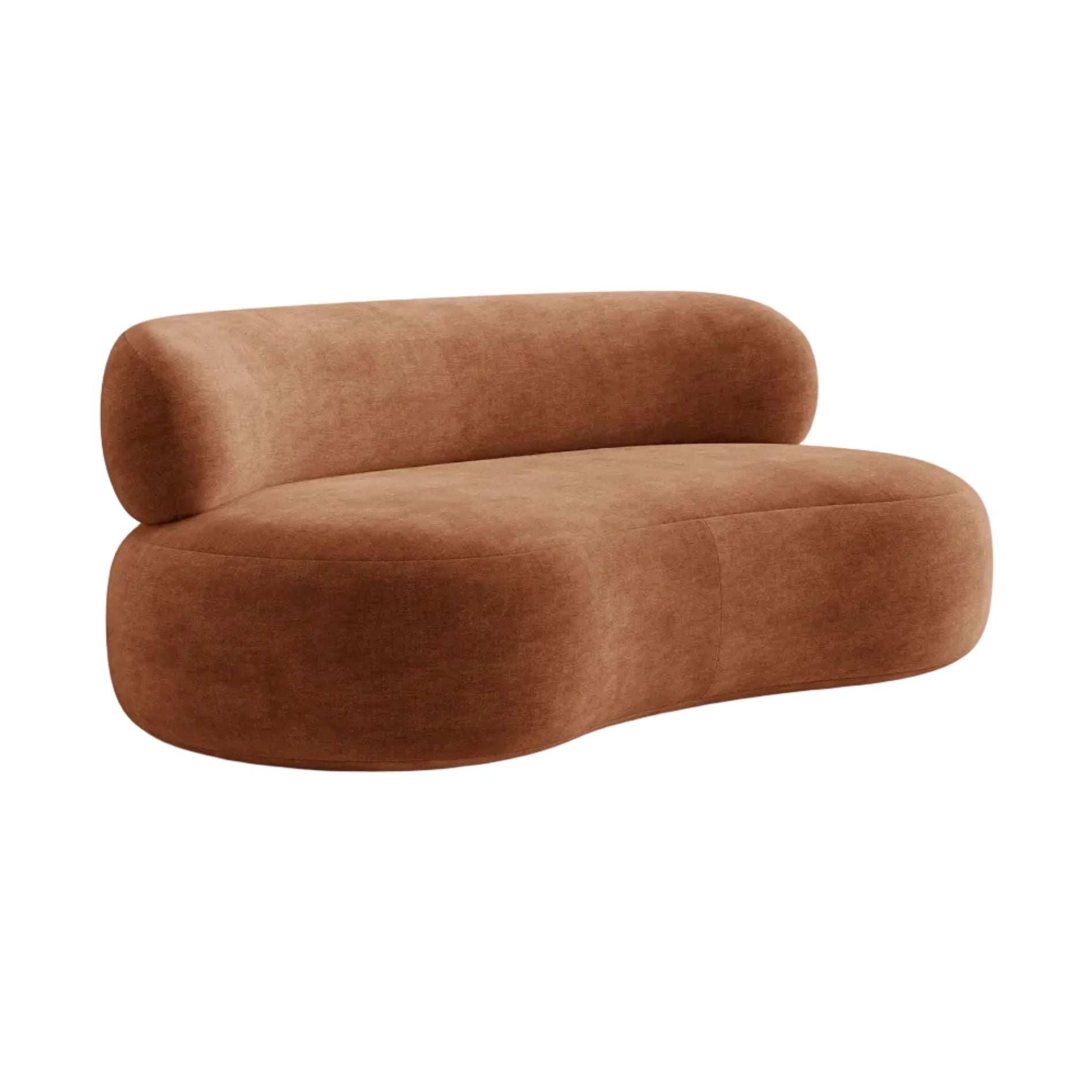 Sofa 3-zits AURA baksteen chenille