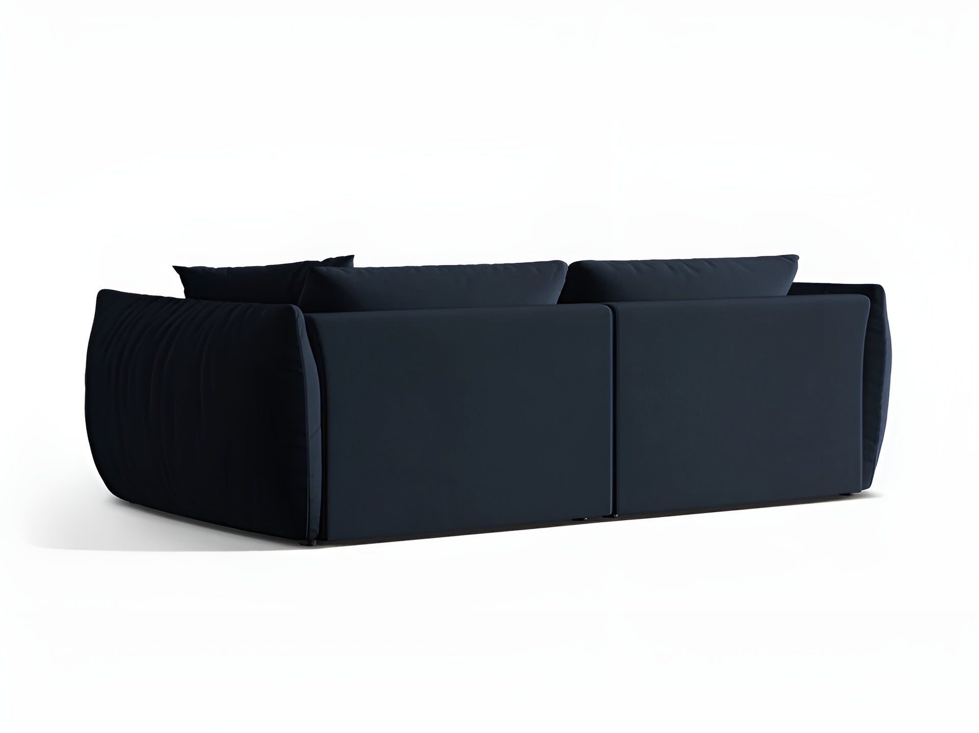 CHRIS royal blue velvet 4-seater sofa