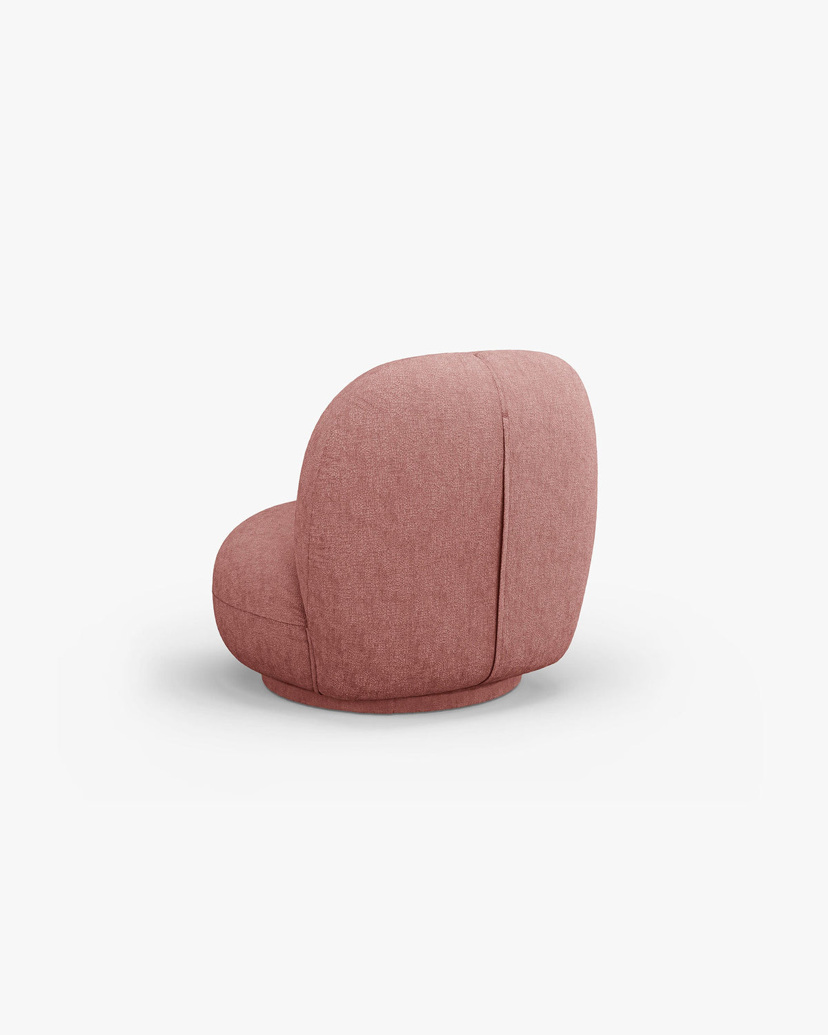 Draaiende stoel CHUCK roze chenille