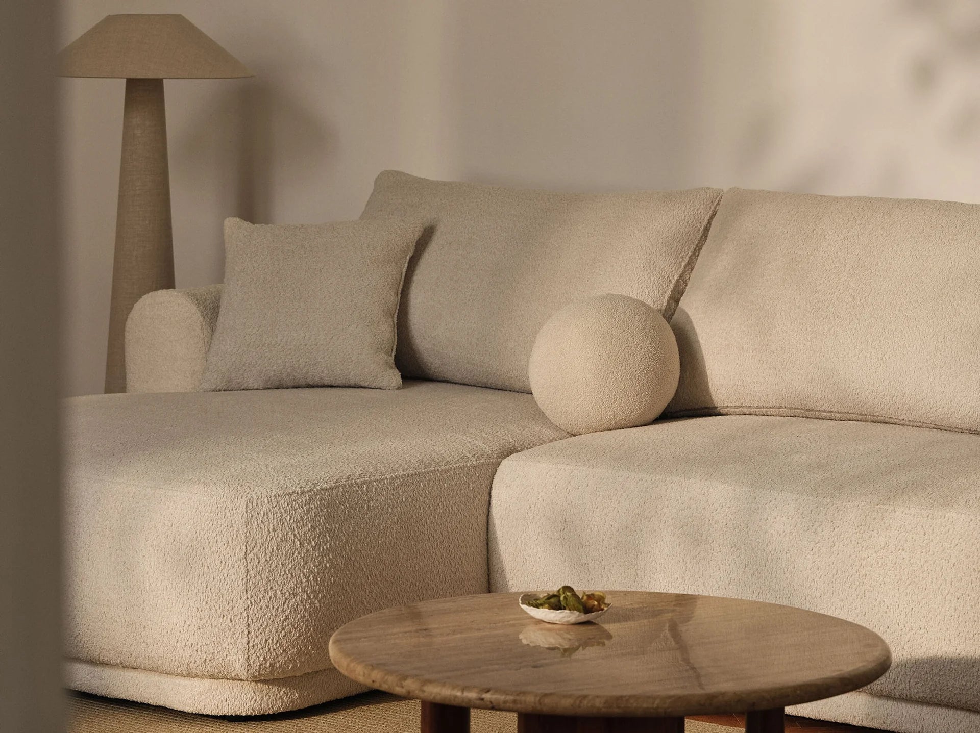 Left -handed corner with sleeping function Ella Jasnoszary