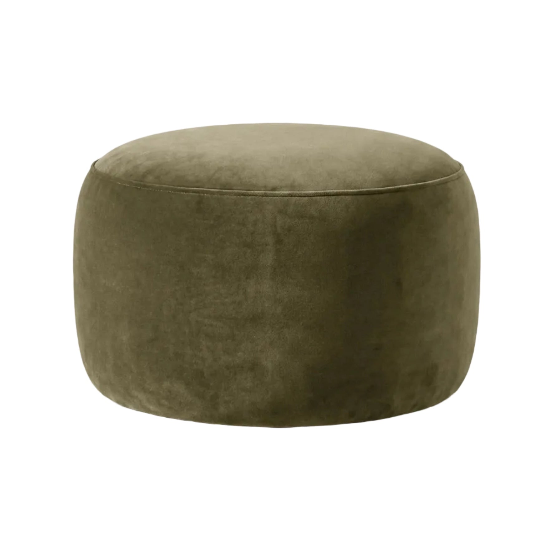 Fluwelen poef AMALTA groen