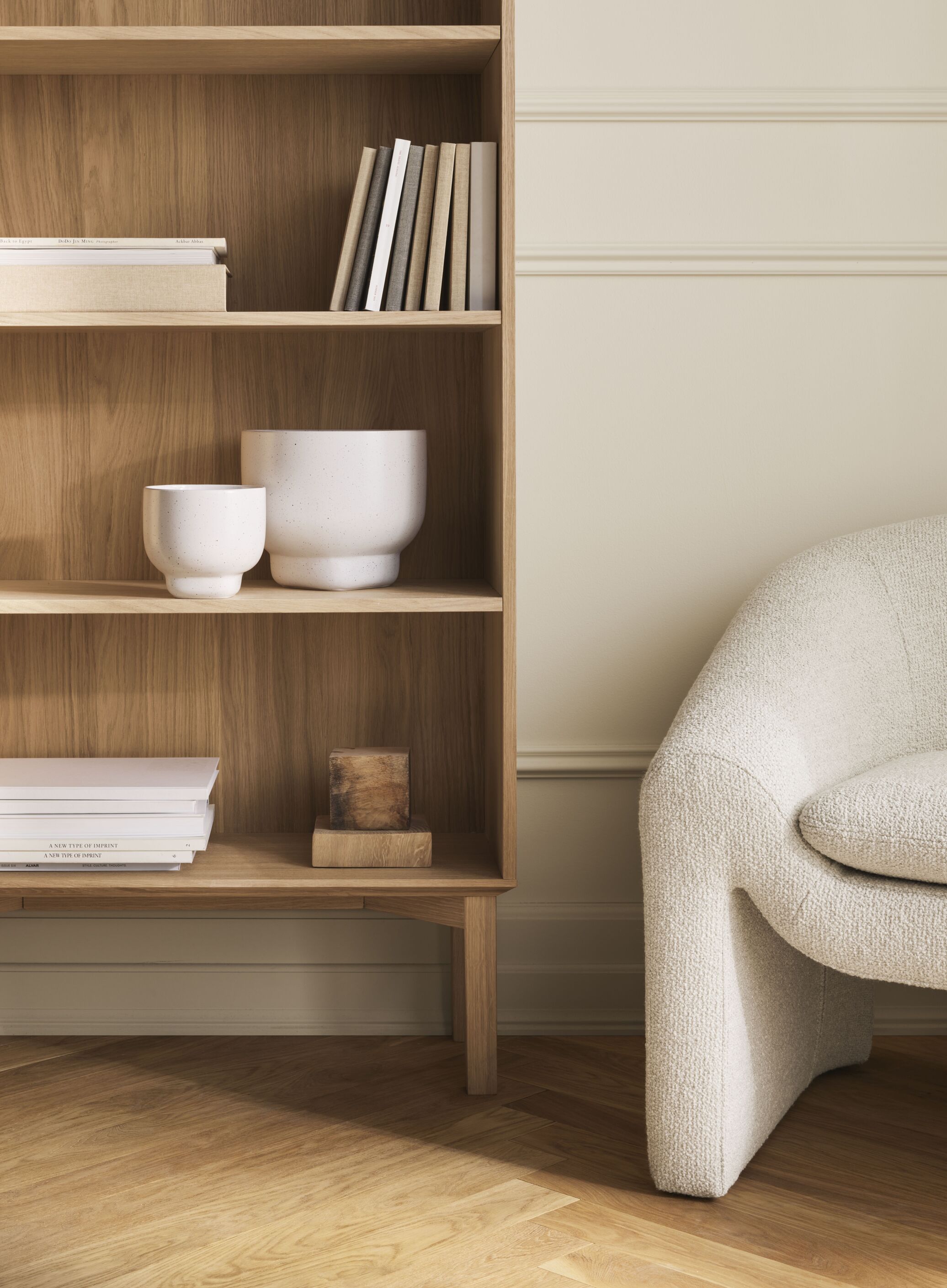 Boekenkast SILENT eikenhout