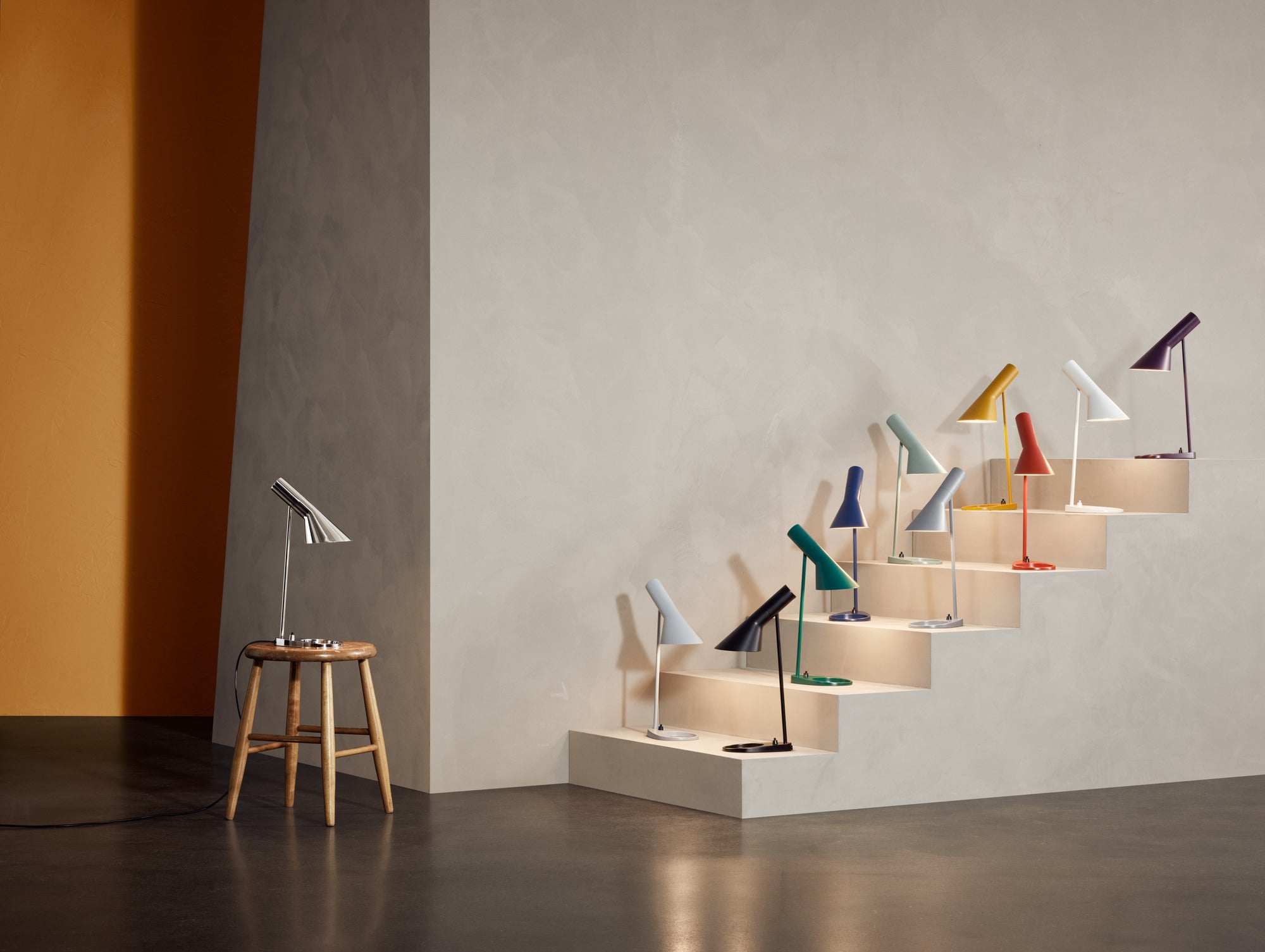 AJ MINI Table Lamp Polished Stainless Steel