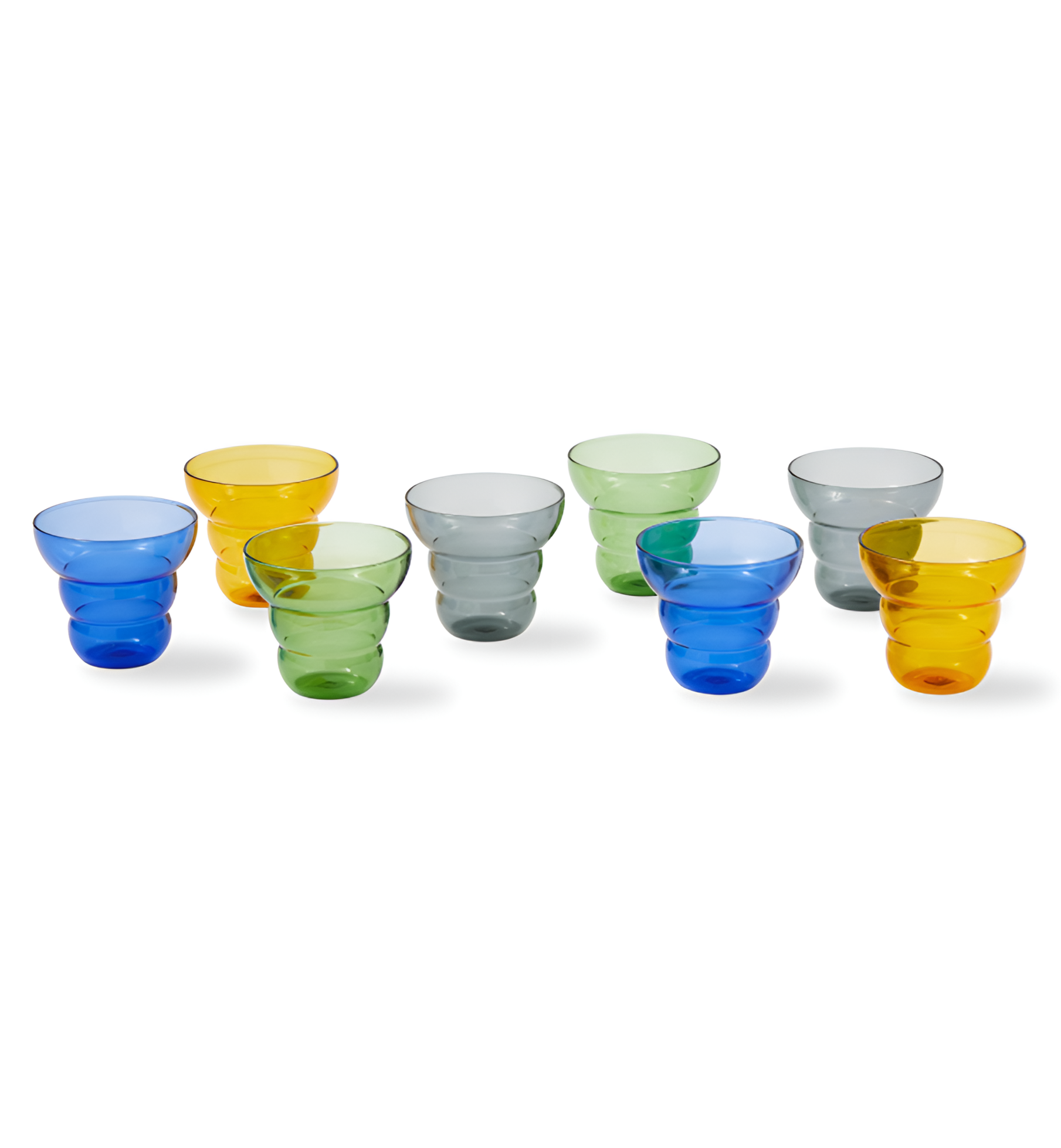 Set von Tassen MIZU KIRI dunkelgelb