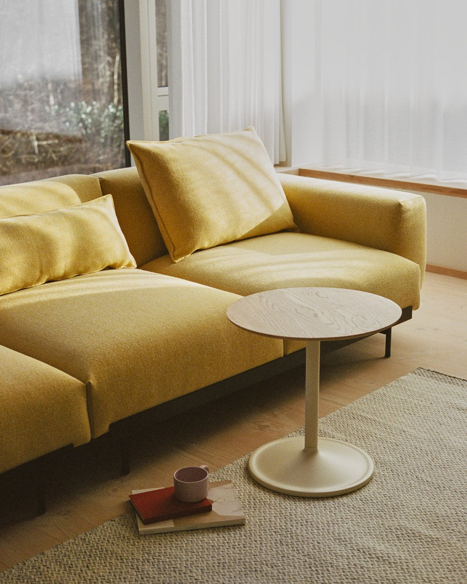 Sofa 3-zits open links IN SITU gestoffeerd