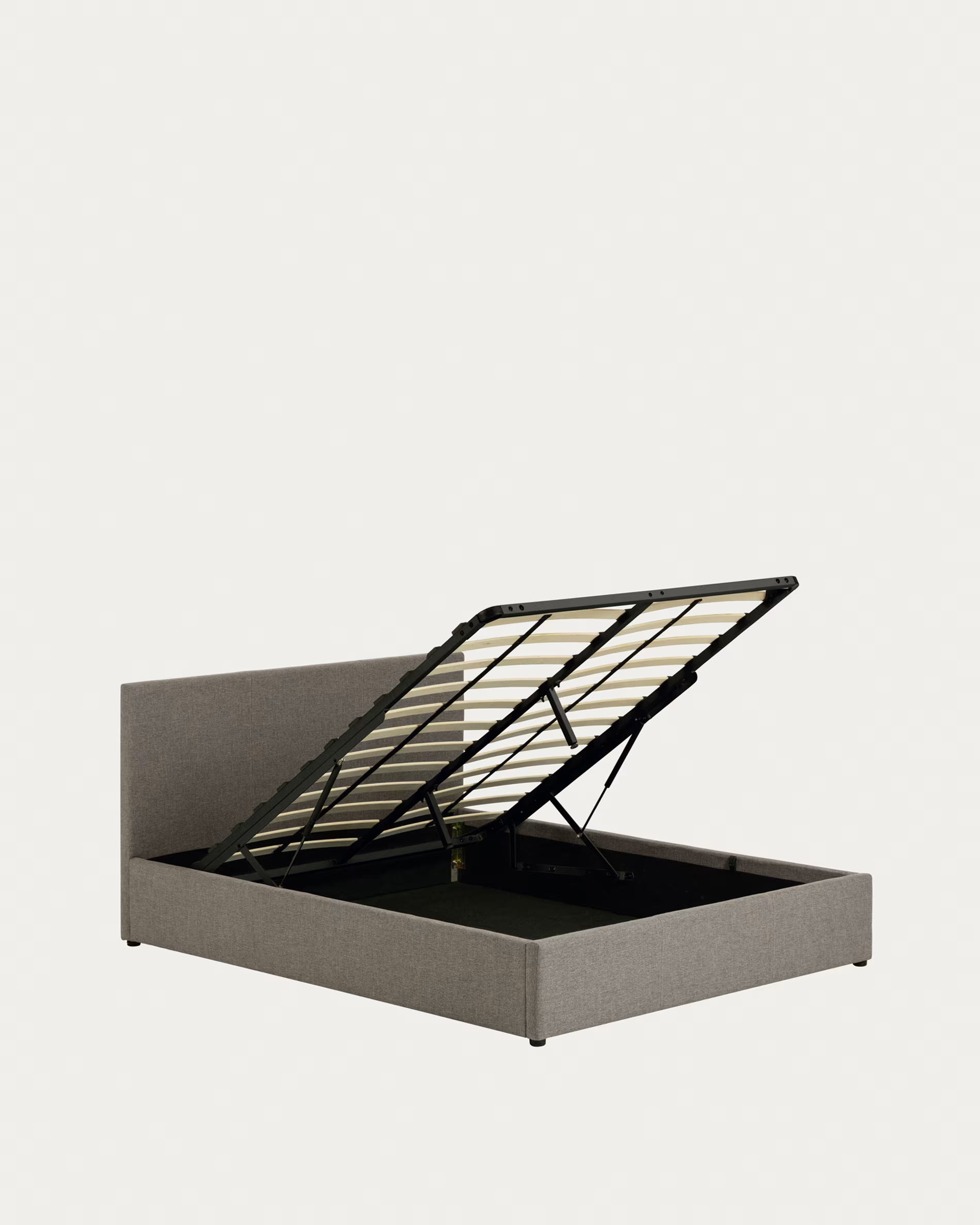 Bed met opbergruimte NAHIRI grijs