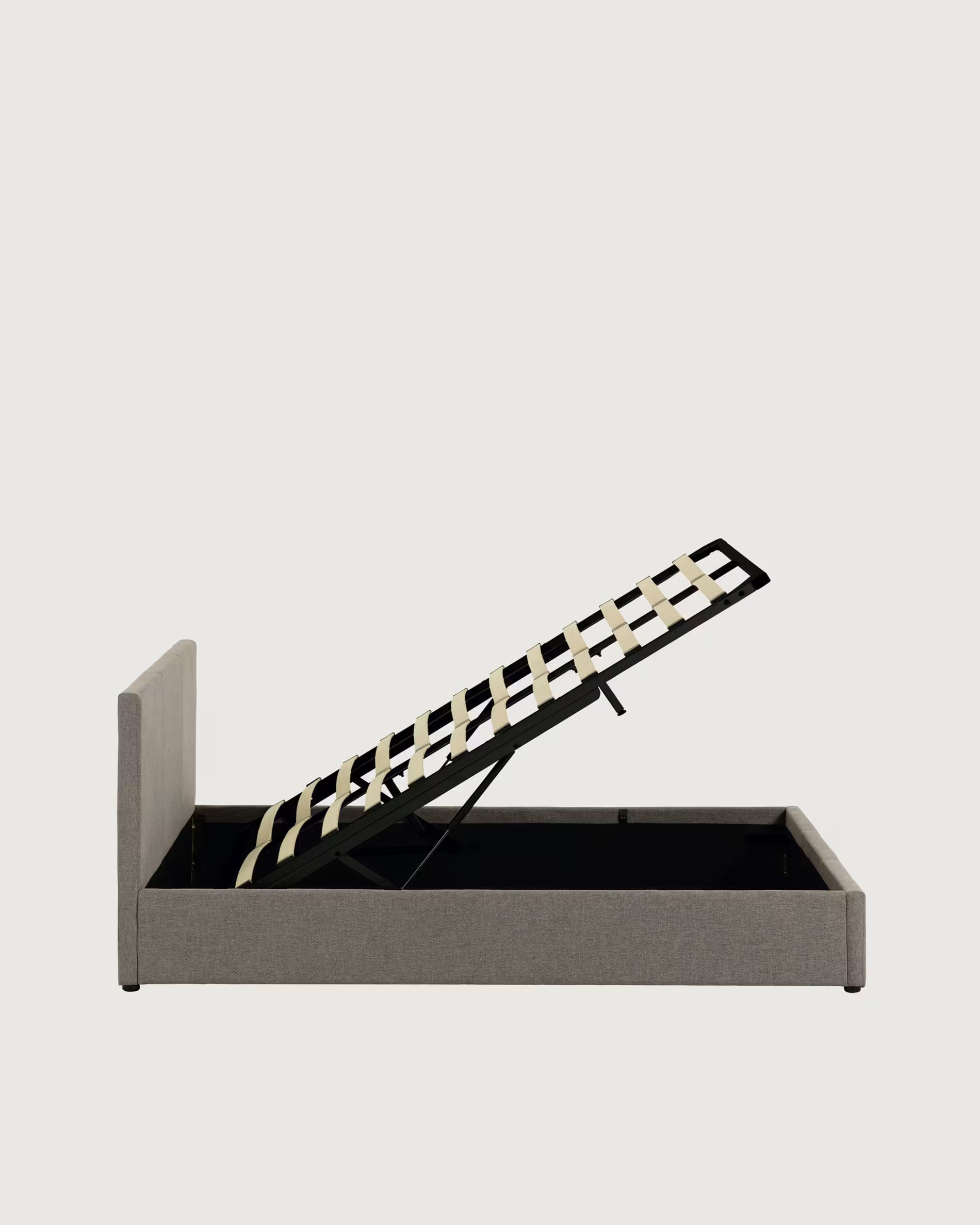 Bed met opbergruimte NAHIRI grijs