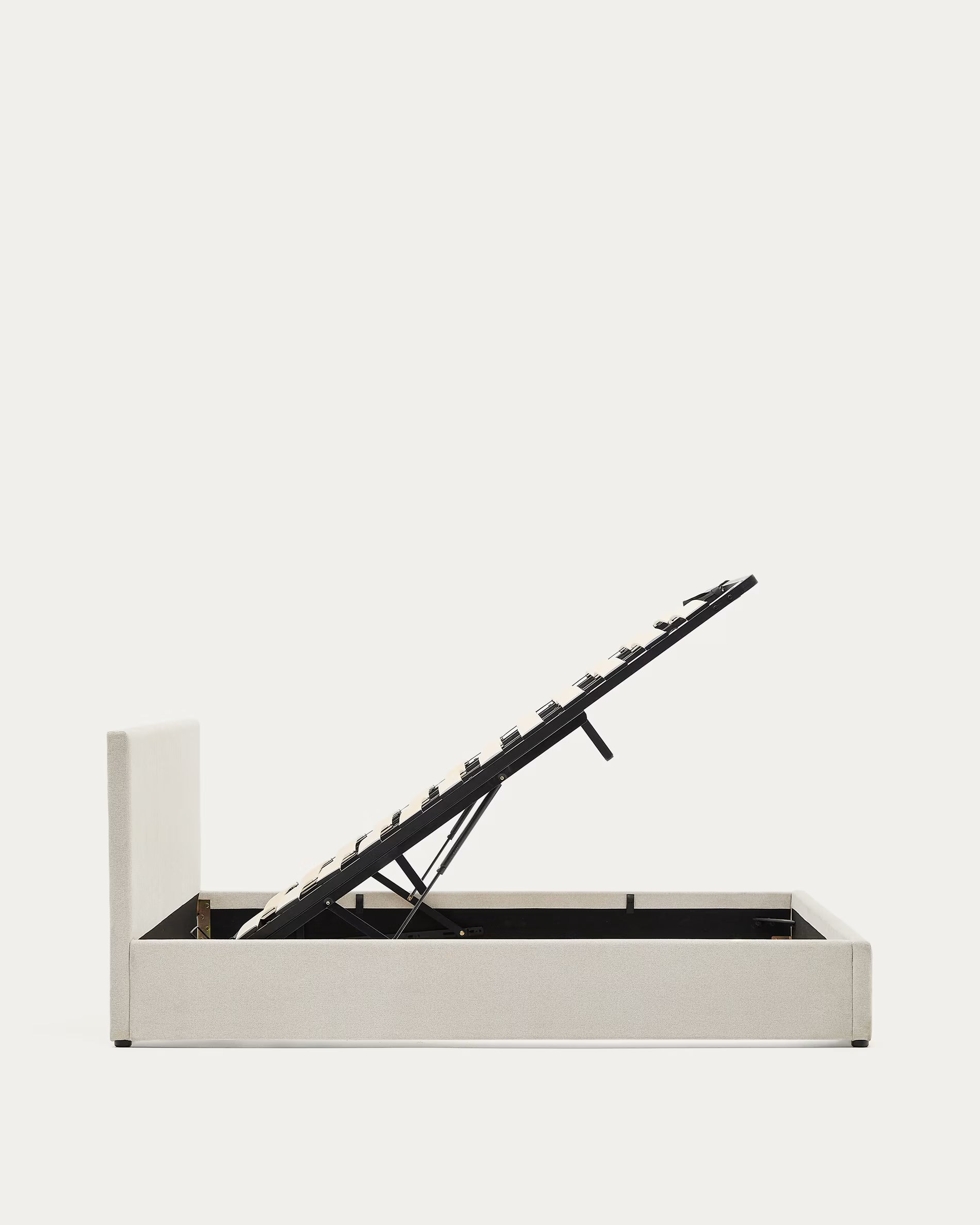 Bed met opbergruimte NAHIRI beige