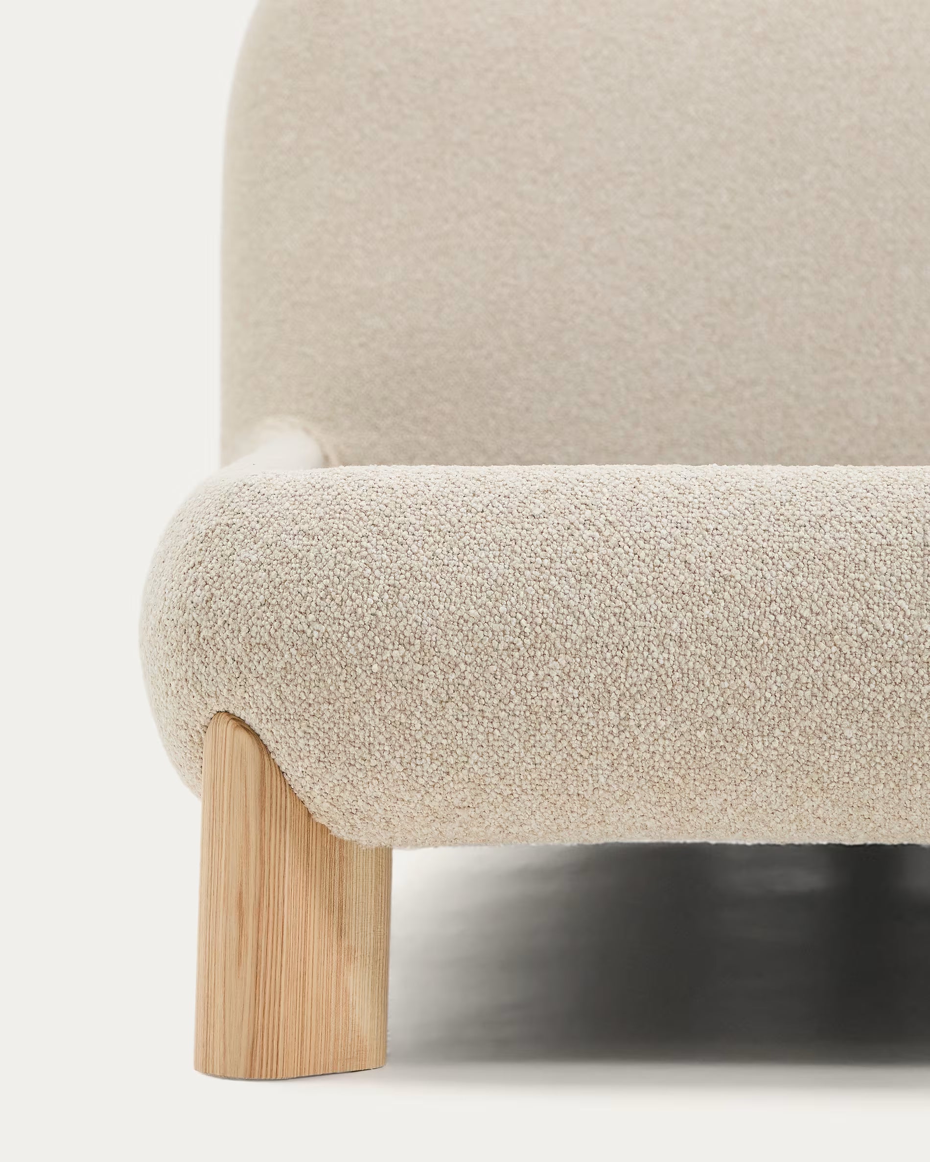 ODINA bed ecru with ash base