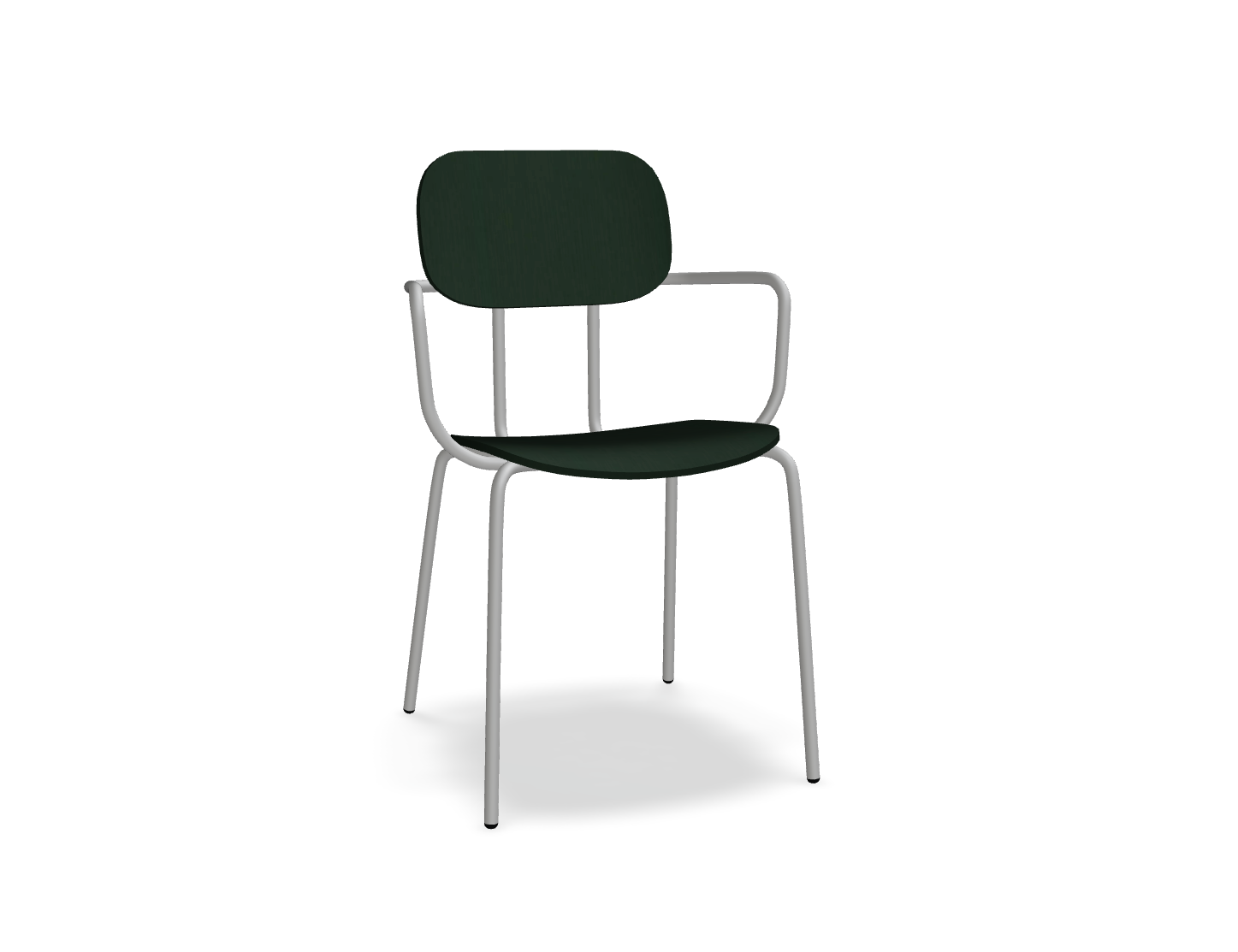 Krzesło NEW SCHOOL jasnoszara podstawa – .mdd