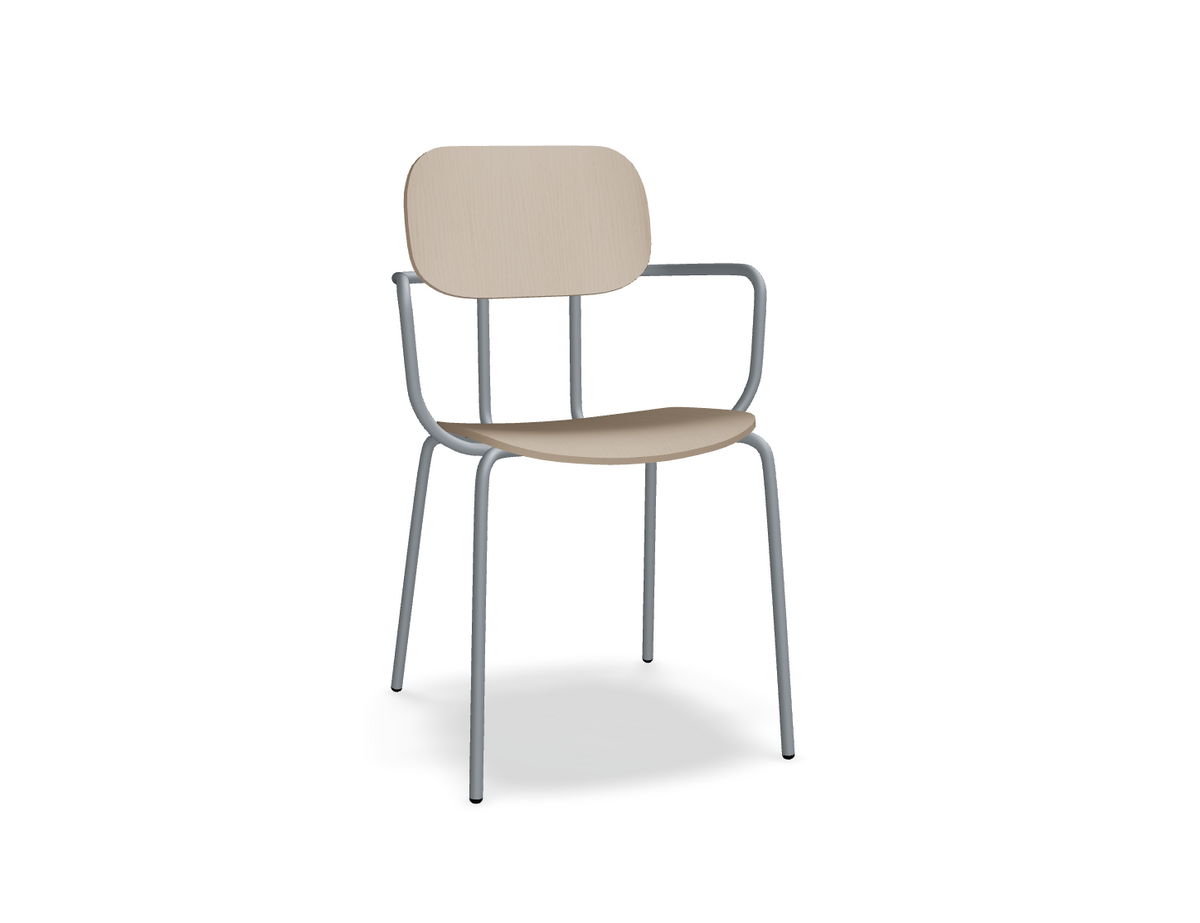 Krzesło NEW SCHOOL ciemnoszara podstawa – .mdd