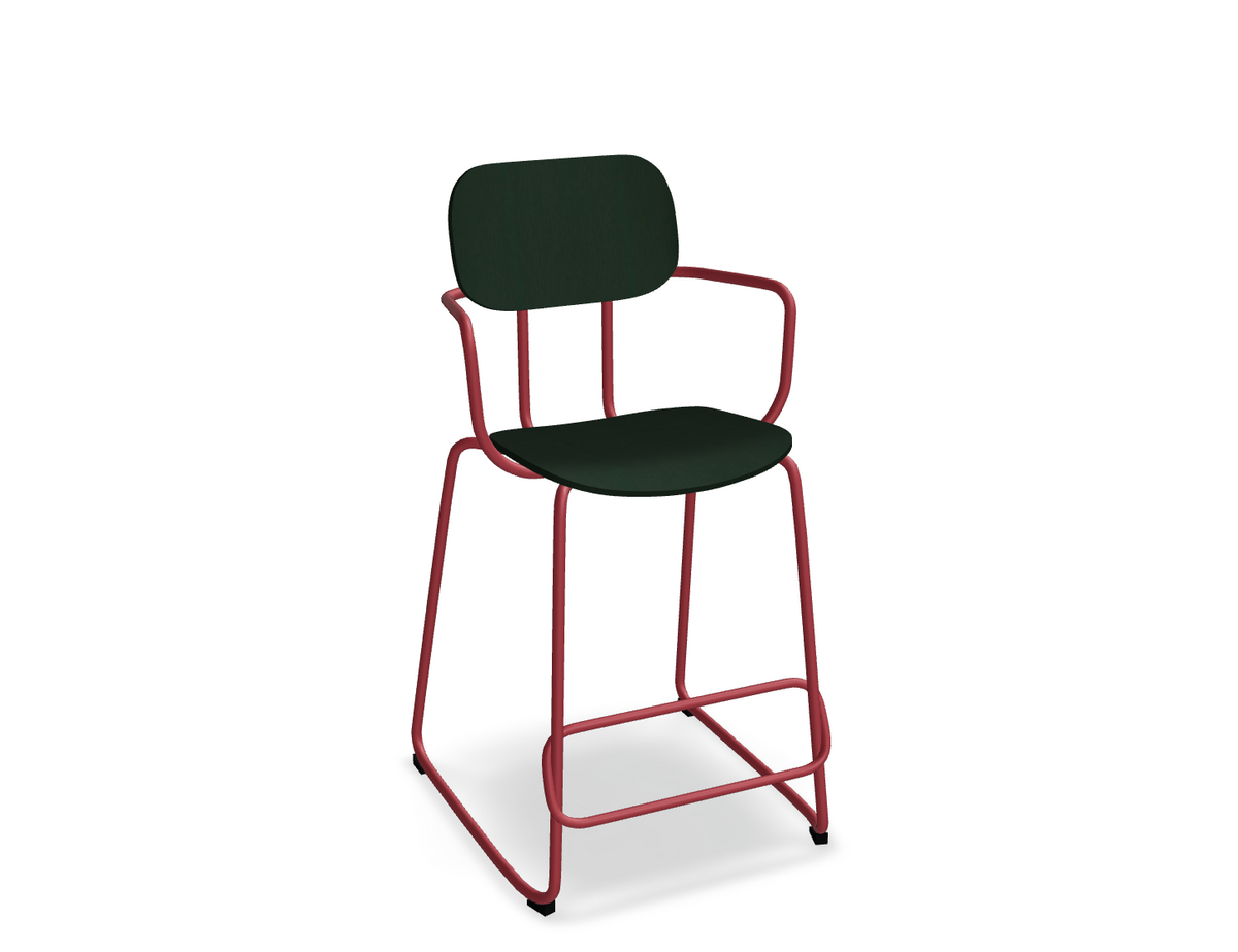 Hoker NEW SCHOOL czerwona podstawa do kuchni – .mdd