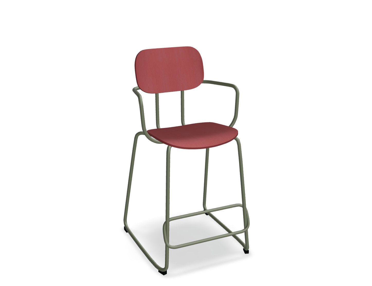 Hoker NEW SCHOOL oliwkowa podstawa do kuchni – styl nowoczesny