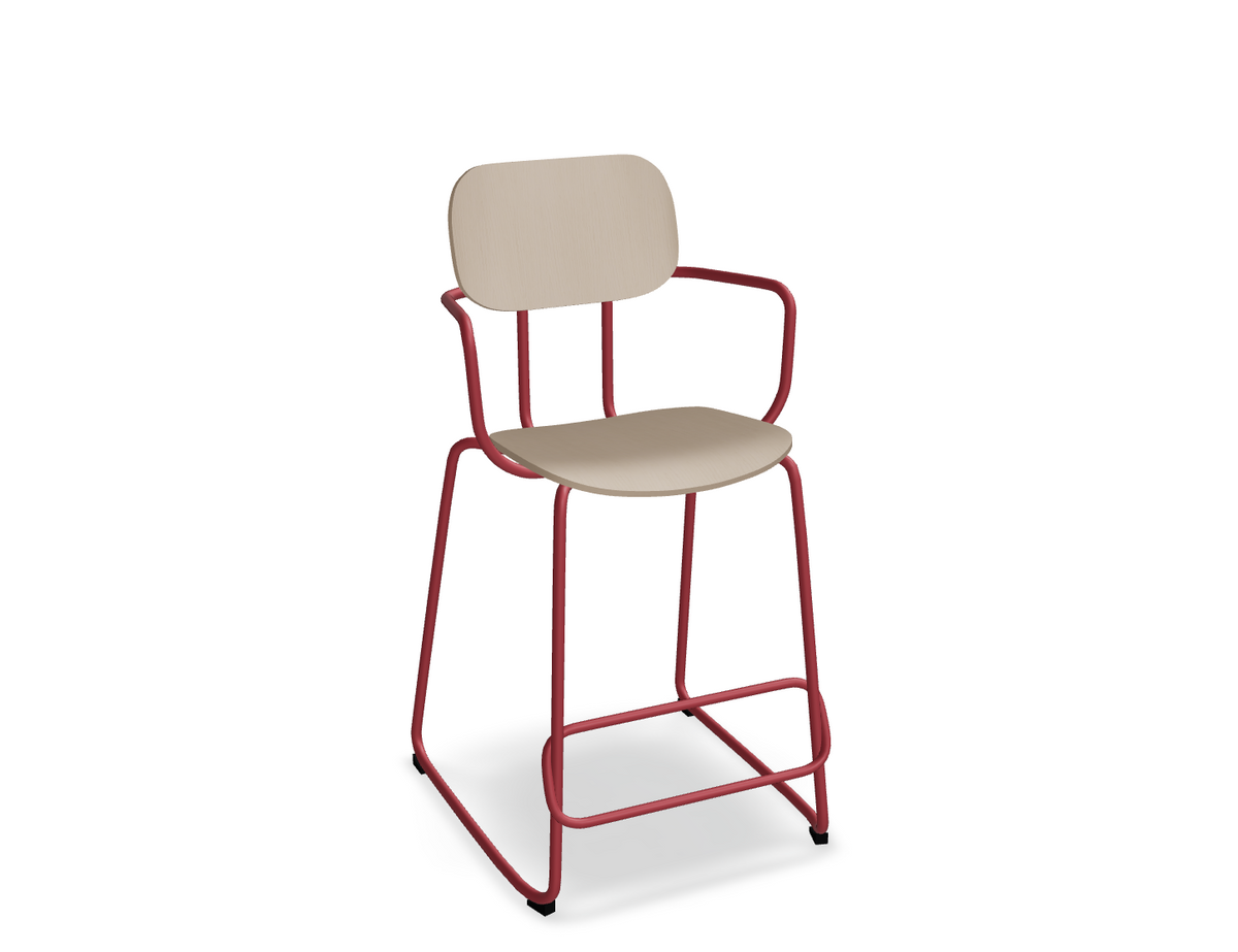 Hoker NEW SCHOOL czerwona podstawa – metal