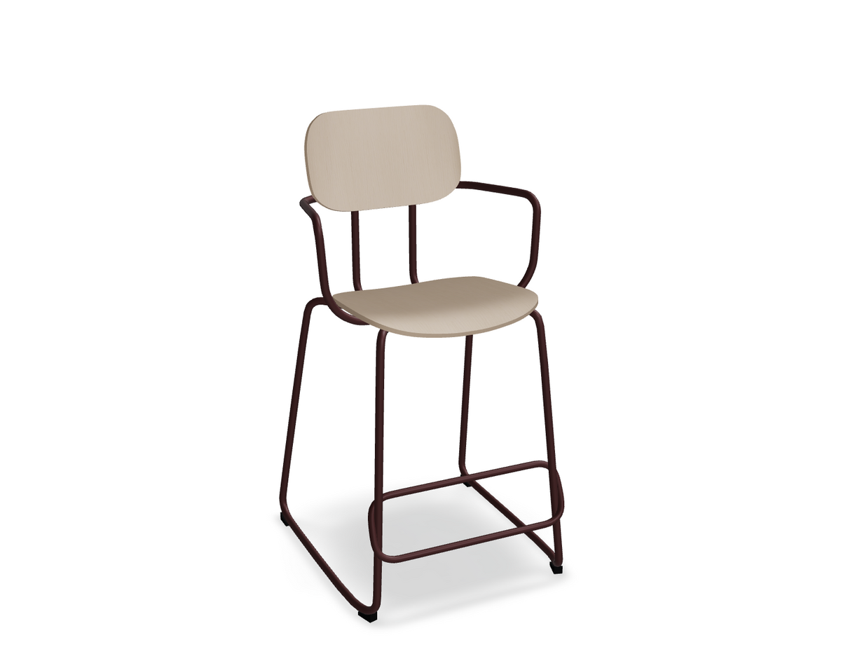 Hoker NEW SCHOOL bordowa podstawa – metal