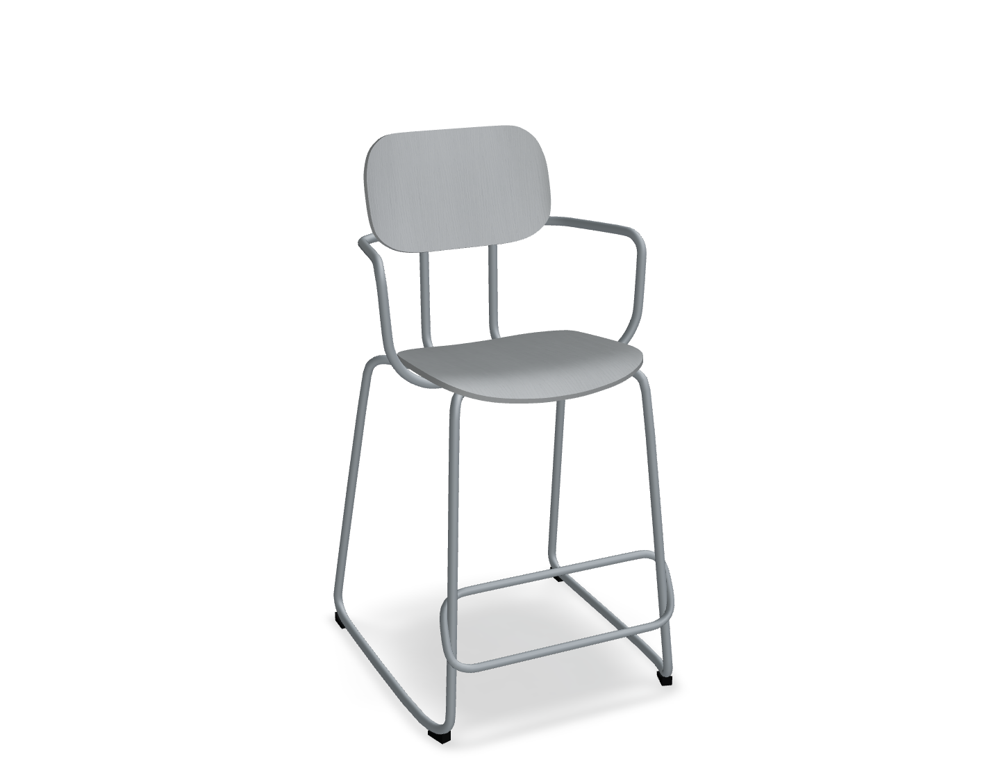 Hoker NEW SCHOOL ciemnoszara podstawa do kuchni – styl nowoczesny