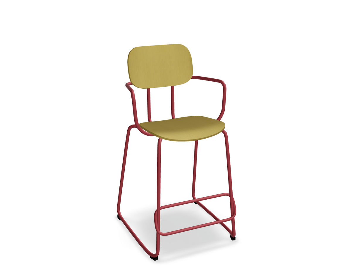 Hoker NEW SCHOOL czerwona podstawa do kuchni – .mdd