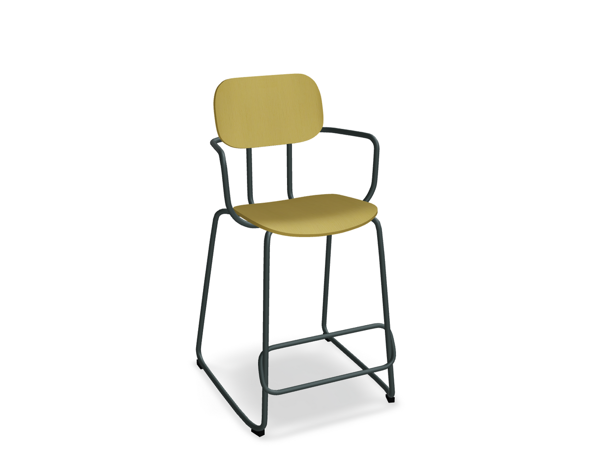 Hoker NEW SCHOOL ciemnozielona podstawa do kuchni – .mdd