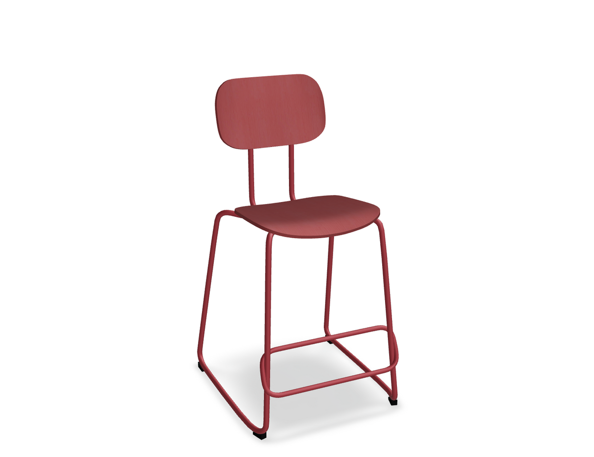 Hoker NEW SCHOOL czerwona podstawa – styl nowoczesny