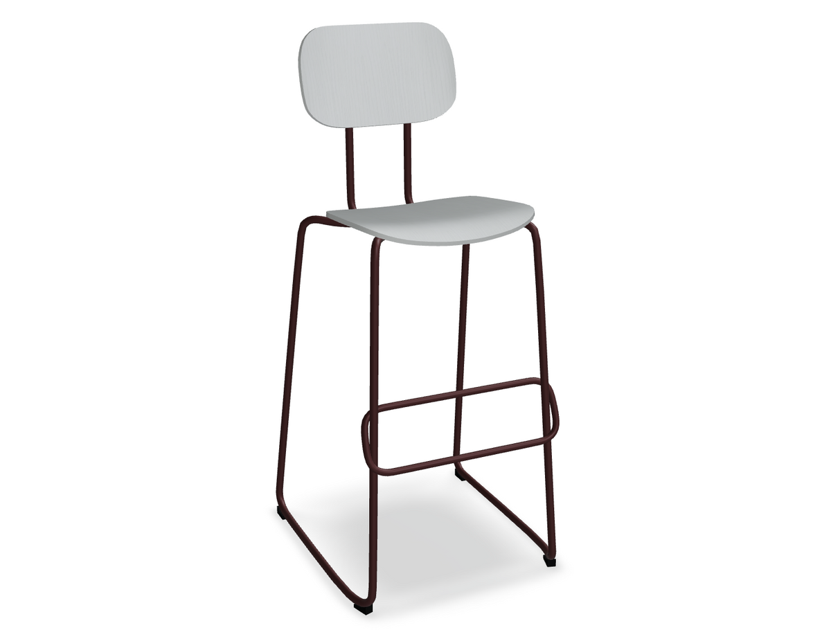 Hoker NEW SCHOOL bordowa podstawa – styl nowoczesny