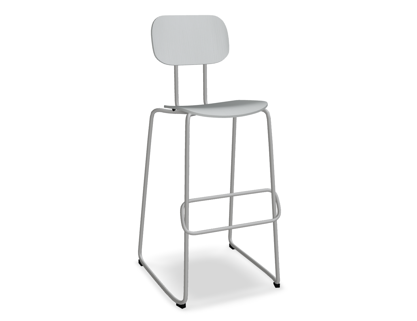 Hoker NEW SCHOOL jasnoszara podstawa – styl nowoczesny