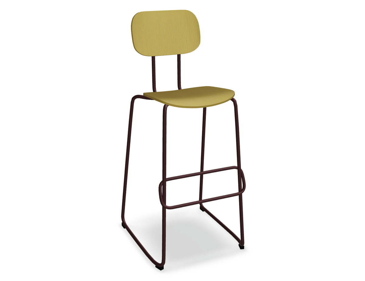 Hoker NEW SCHOOL bordowa podstawa do kuchni – styl nowoczesny