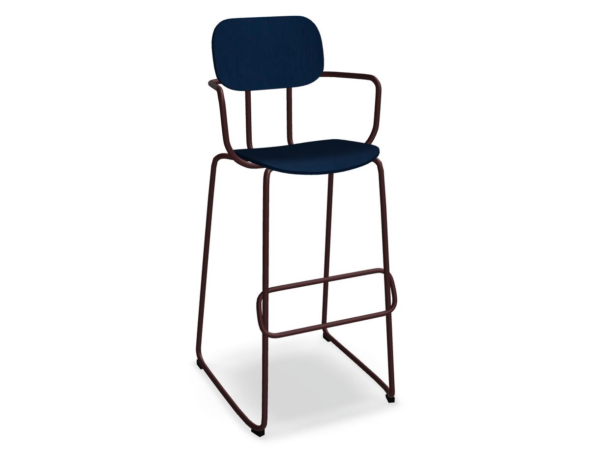 Hoker NEW SCHOOL bordowa podstawa – metal