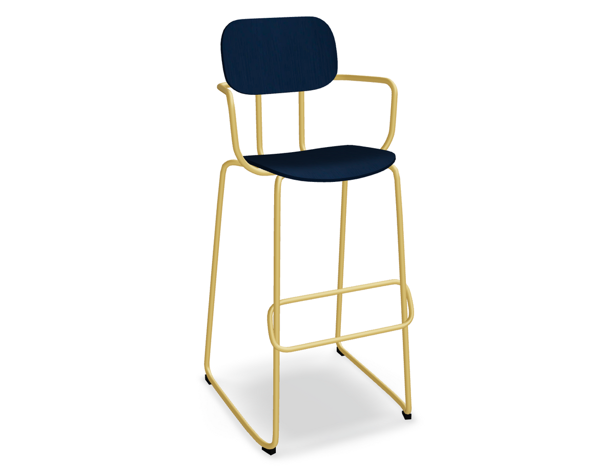 Hoker NEW SCHOOL żółta podstawa – styl nowoczesny