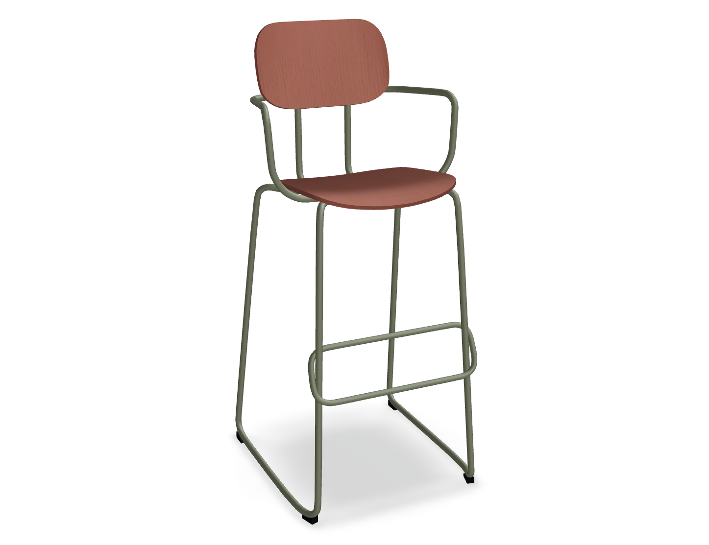 Hoker NEW SCHOOL oliwkowa podstawa do kuchni – styl nowoczesny