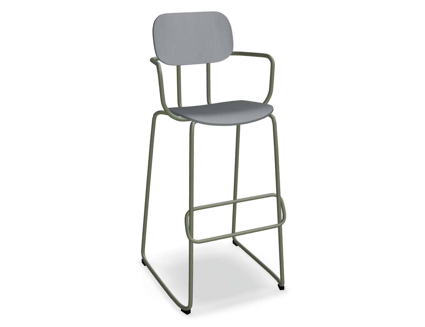 Hoker NEW SCHOOL oliwkowa podstawa do kuchni – styl nowoczesny