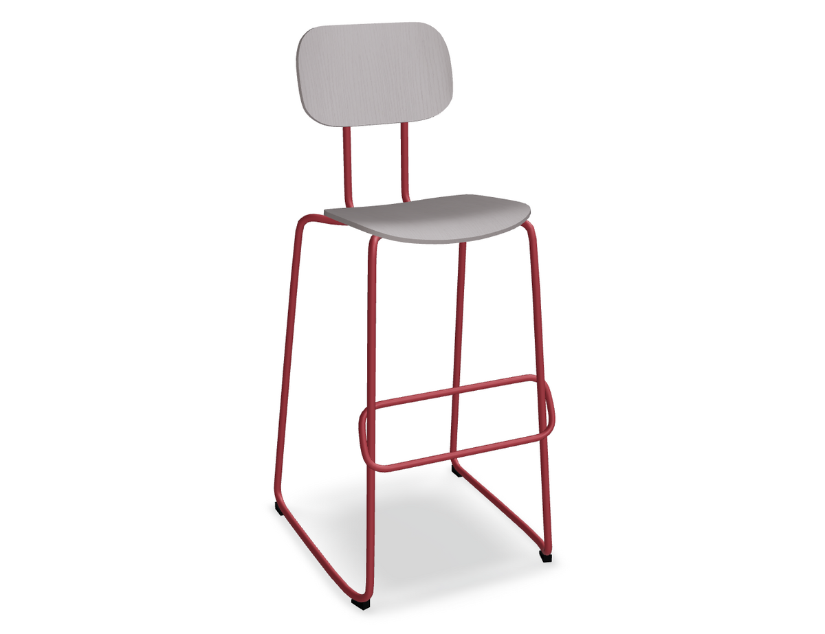 Hoker NEW SCHOOL czerwona podstawa – metal