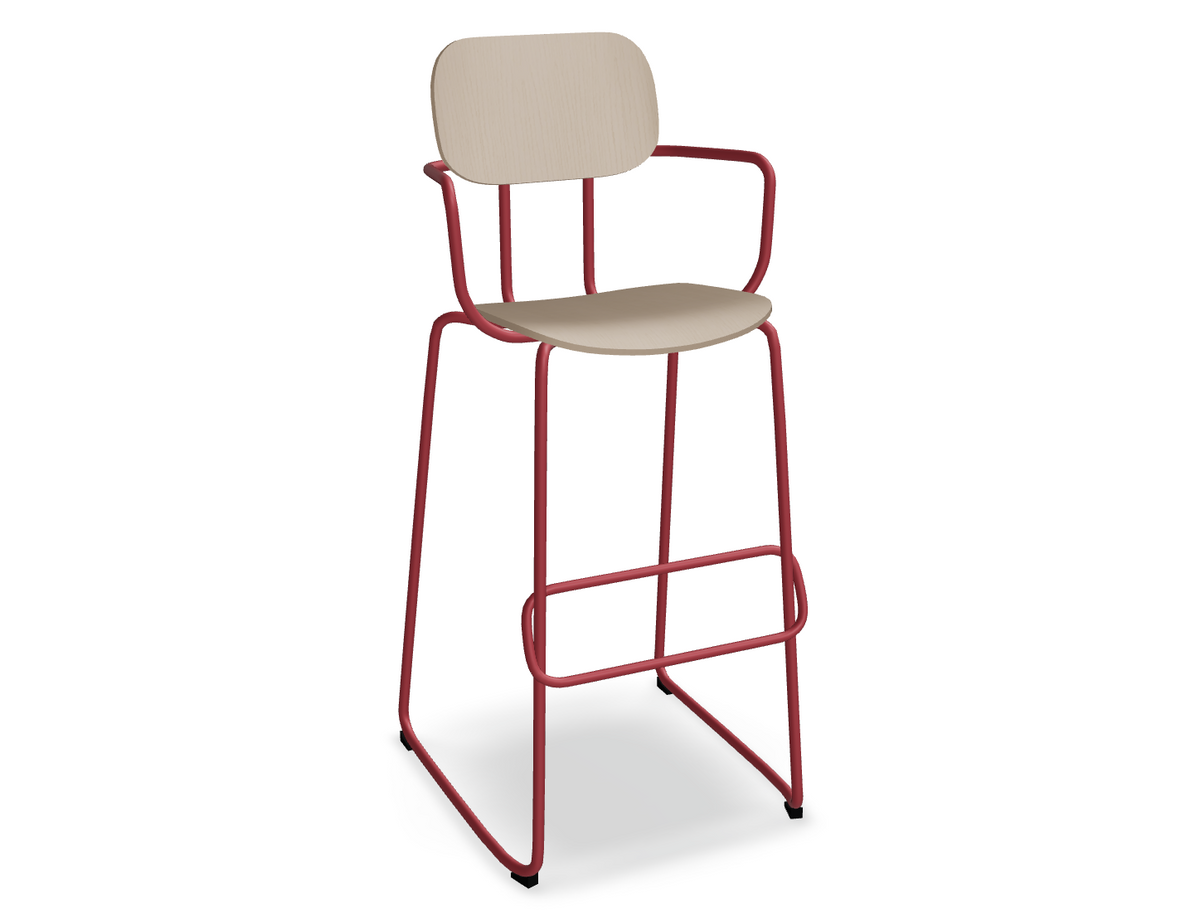Hoker NEW SCHOOL czerwona podstawa – metal, .mdd