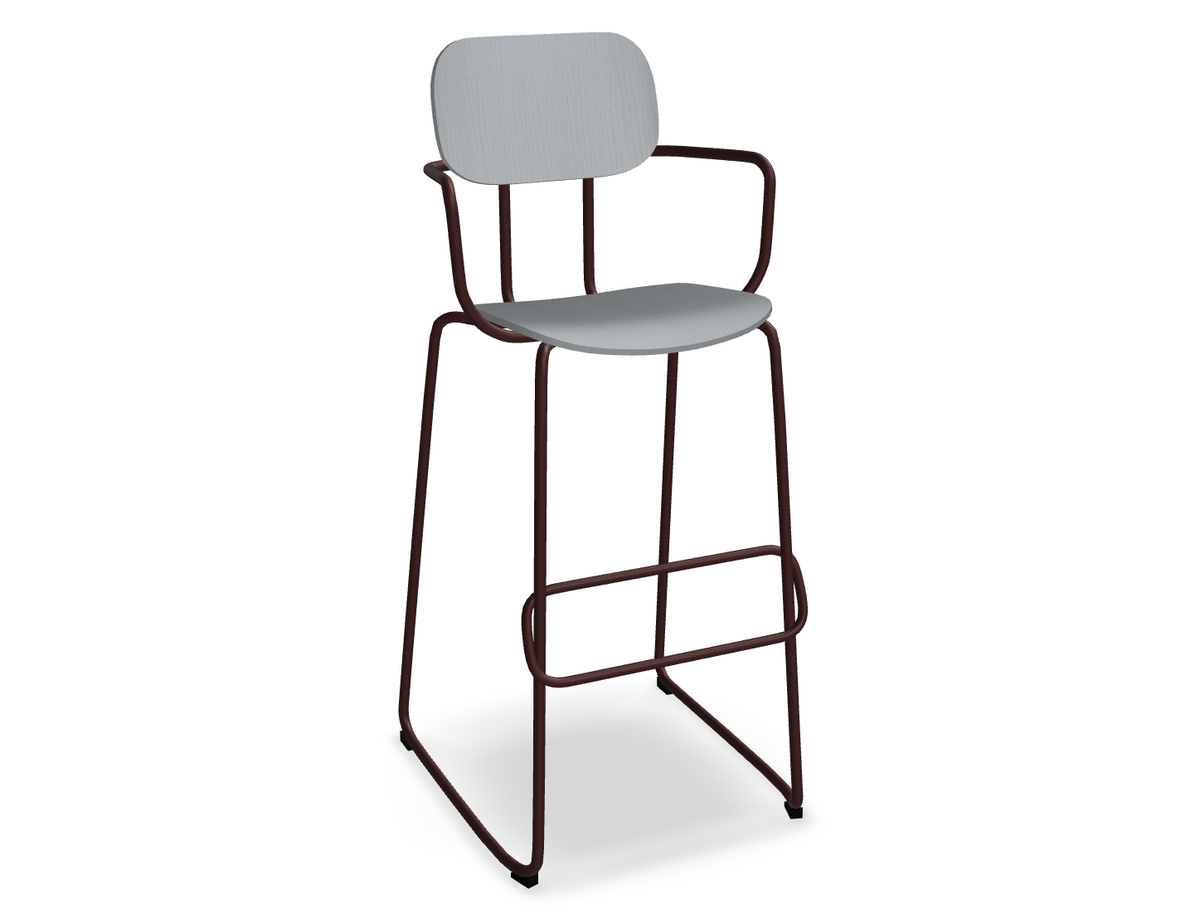 Hoker NEW SCHOOL bordowa podstawa – styl nowoczesny